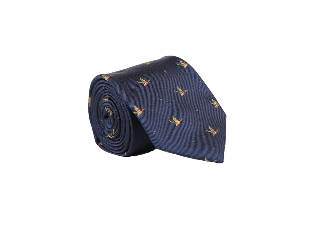 Manzini Nohr Michael Navy fuglemotiv Slips Navy - modostore.no