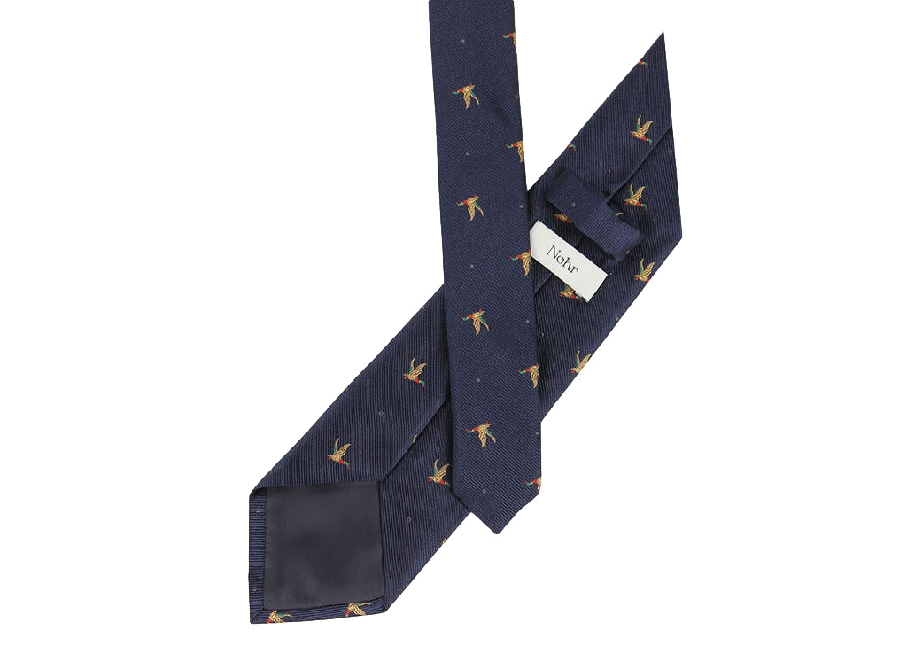 Manzini Nohr Michael Navy fuglemotiv Slips Navy - modostore.no