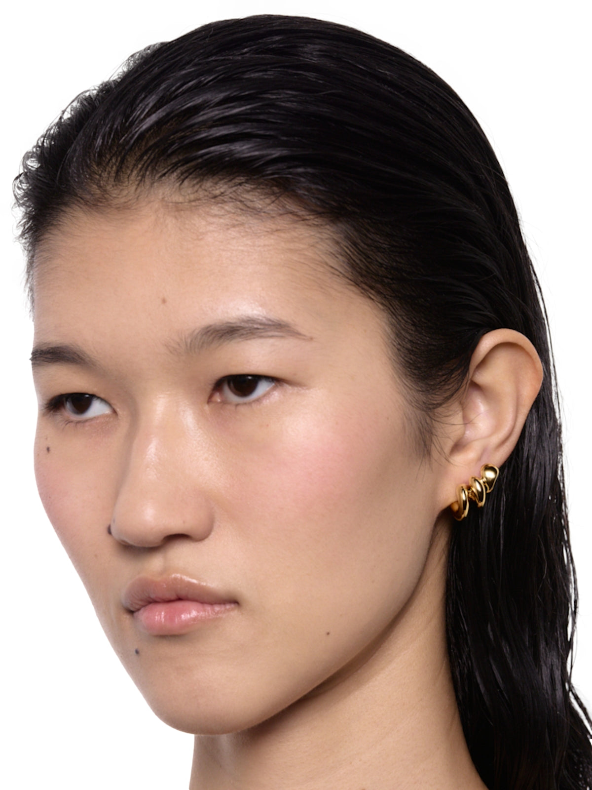 Maria Black Coil Crawler Earring Left Øredobber Gull - modostore.no