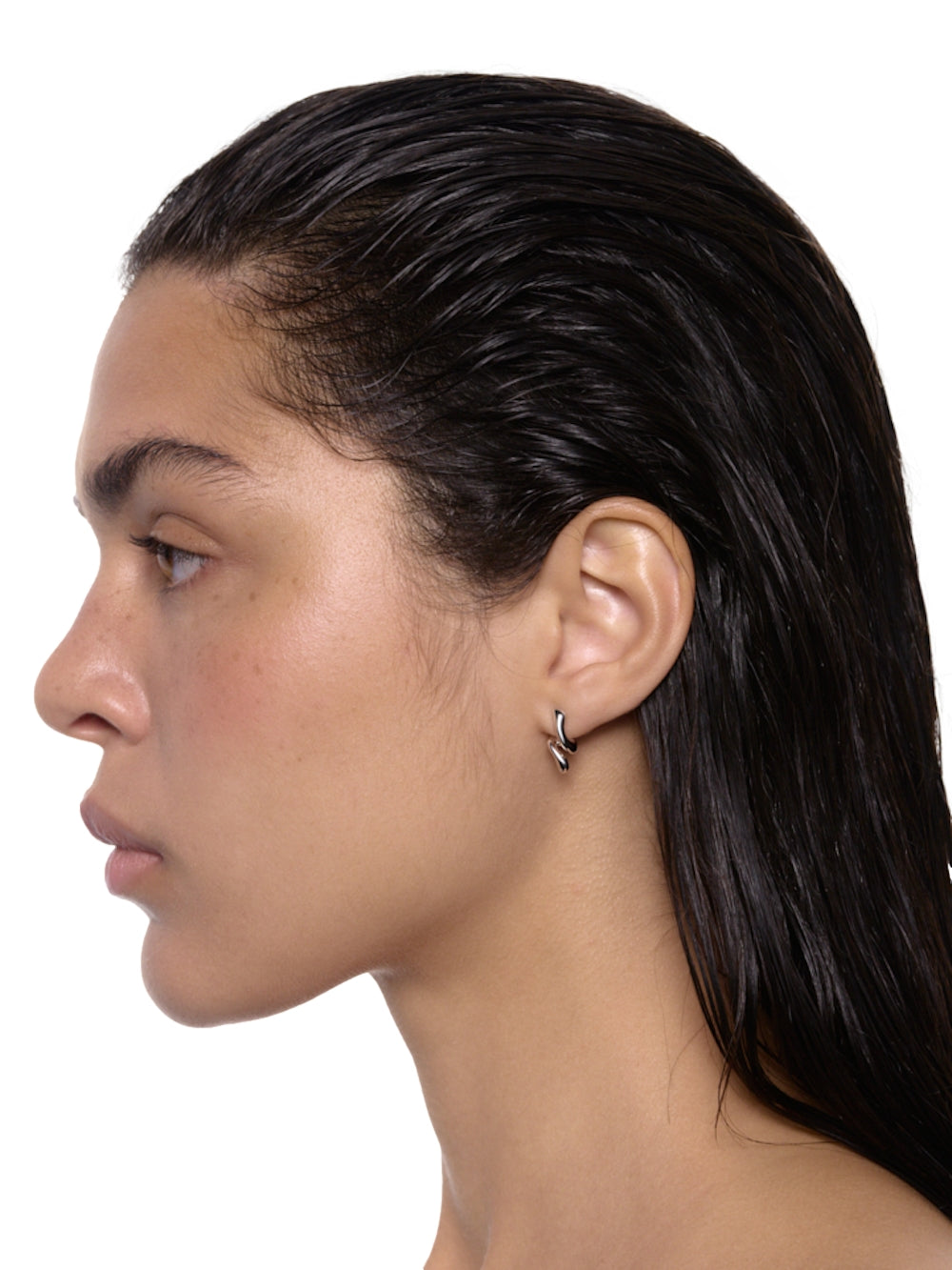 Maria Black Coil Curl Studs Pair Øredobber Sølv - modostore.no