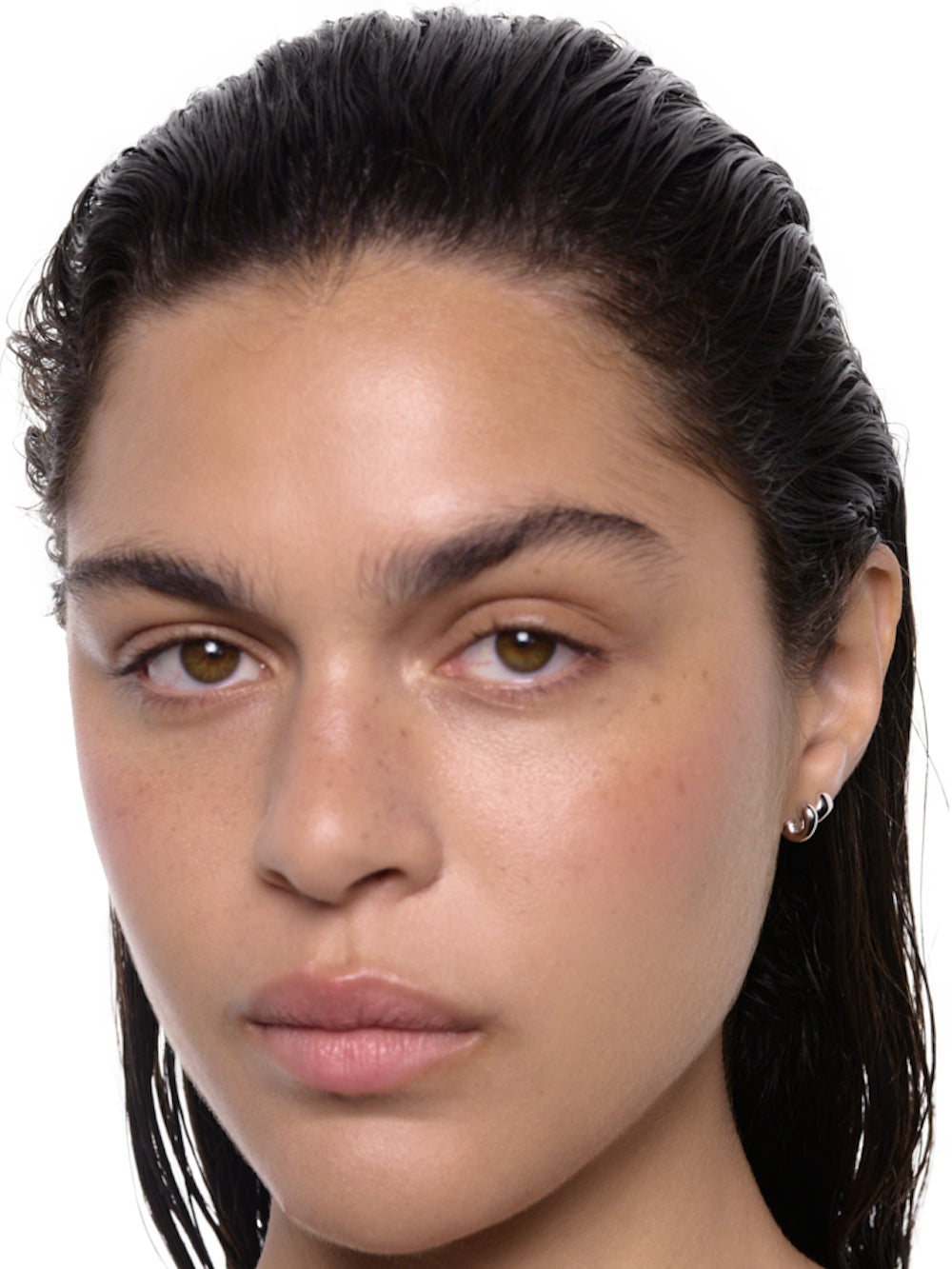 Maria Black Coil Whirl Stud Right Silver Øredobber Sølv - modostore.no