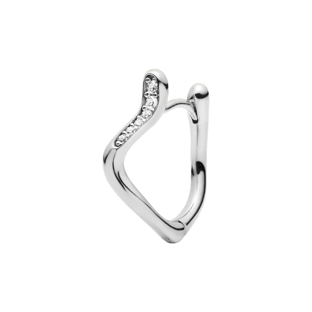 Maria Black Yasmin 12 Huggie Right Øredobber Sølv - modostore.no