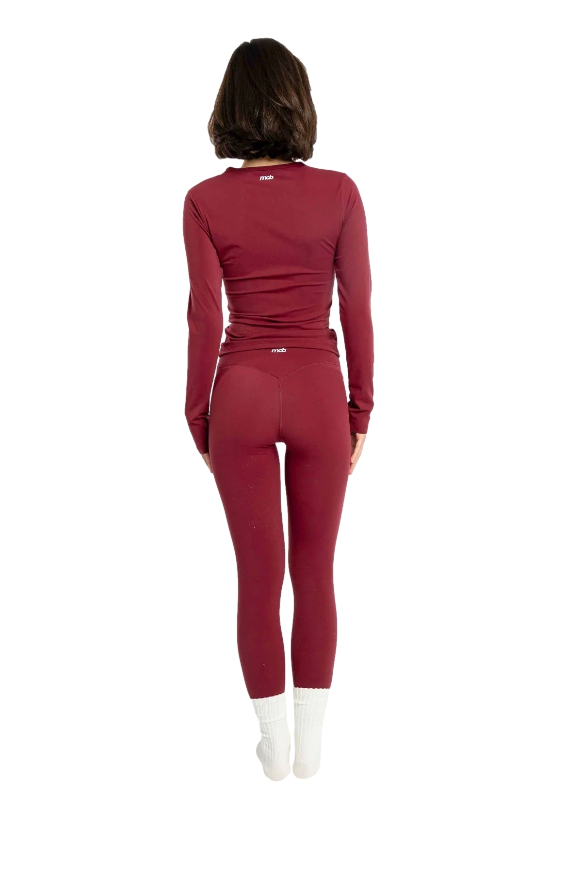 MCB Sportswear Base Tights Tights Burgunder - modostore.no