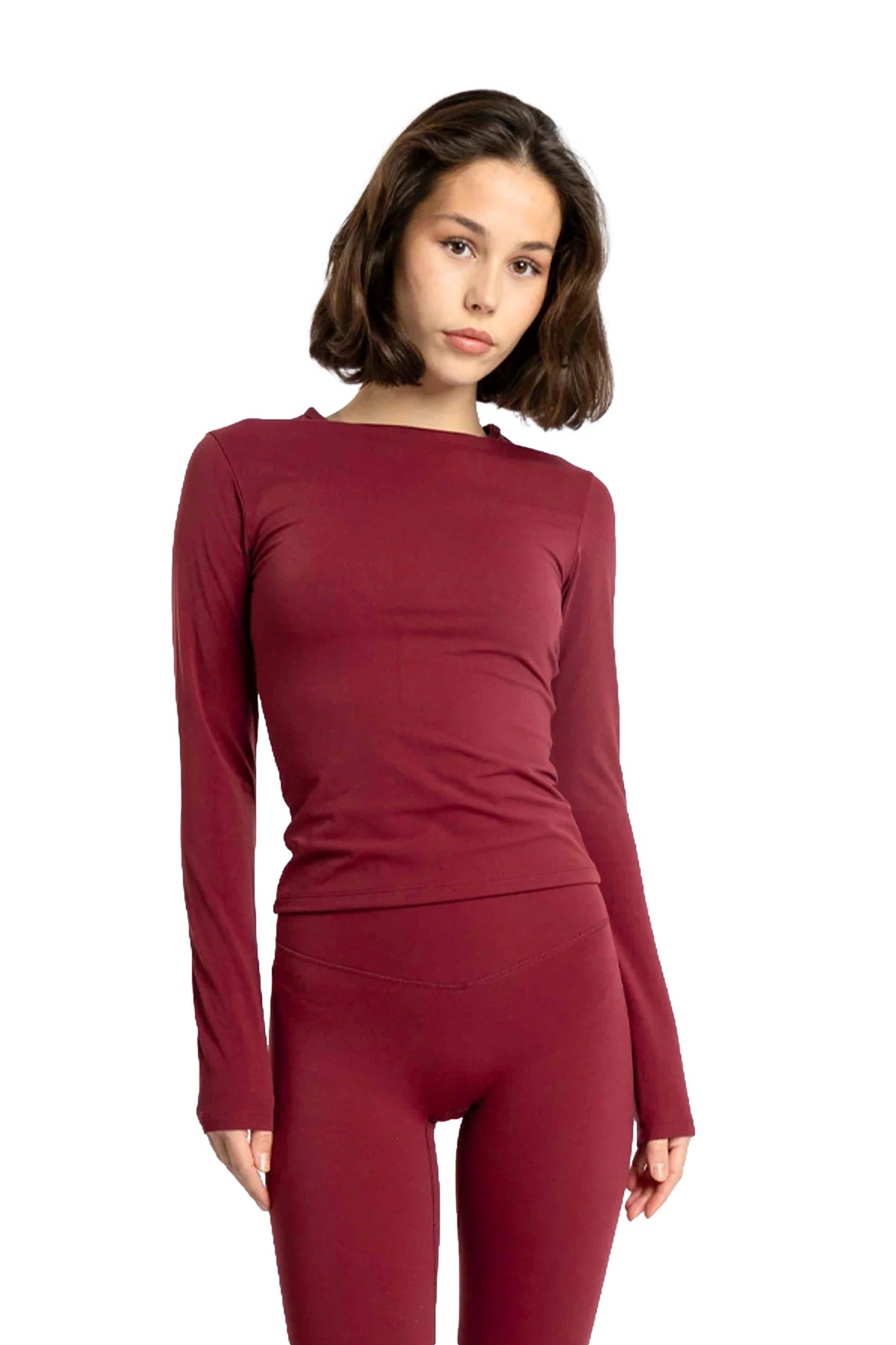 MCB Sportswear Longsleeve Genser Burgunder - modostore.no