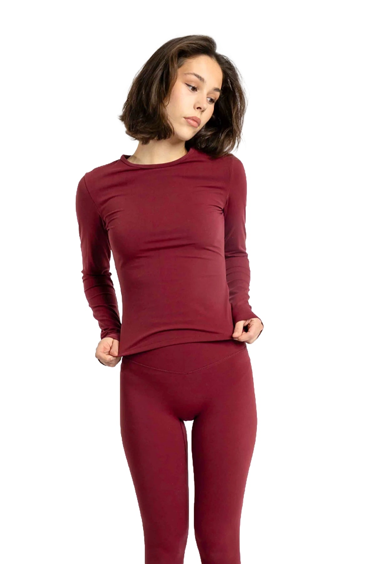 MCB Sportswear Longsleeve Genser Burgunder - modostore.no