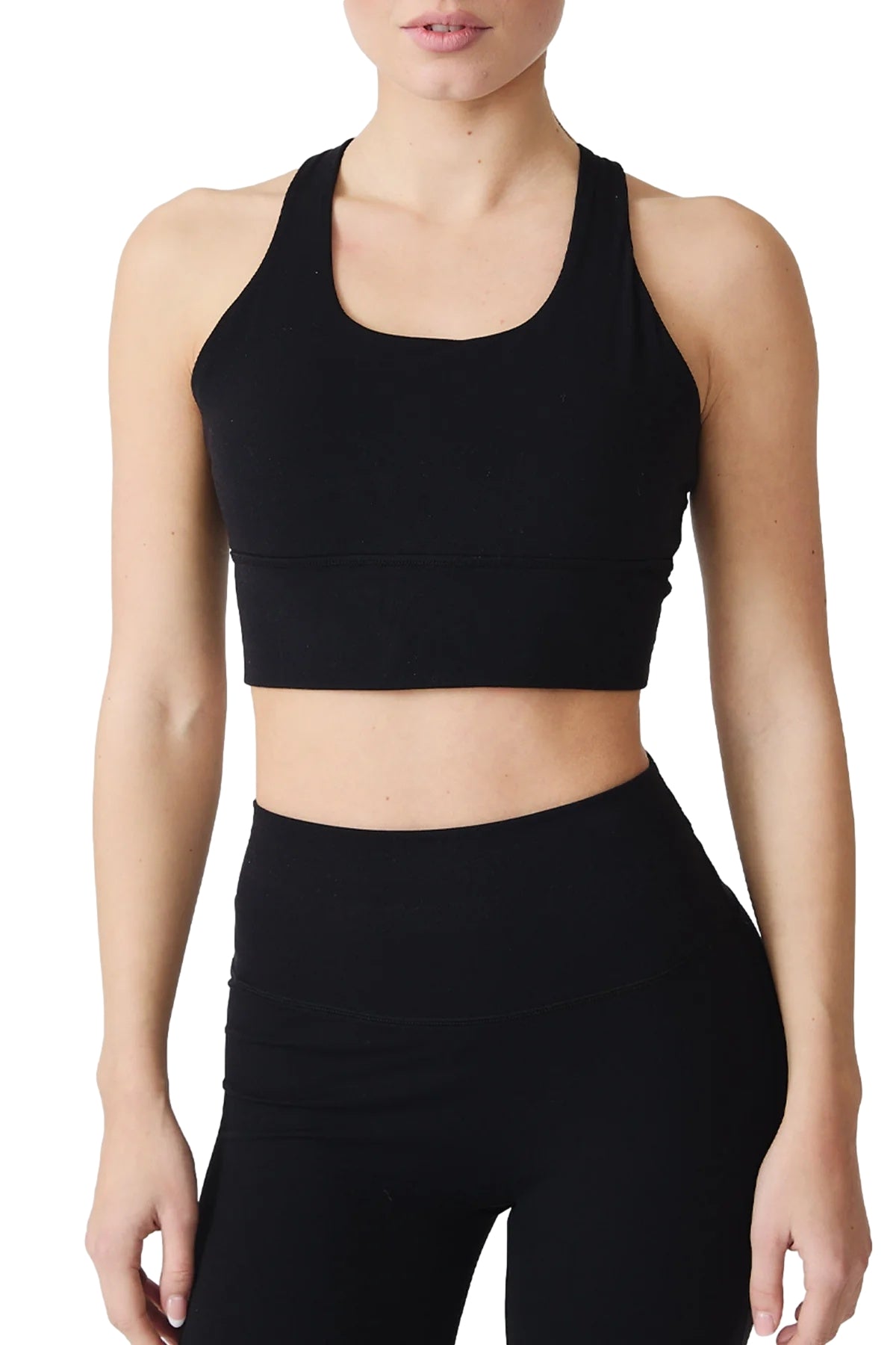 MCB Sportswear Strap Bra Topp Sort - modostore.no