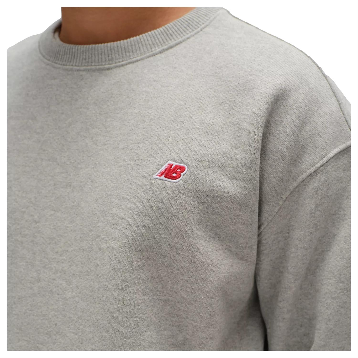 New Balance Made in USA Core Crewneck Sweatshirt Genser Grå - modostore.no