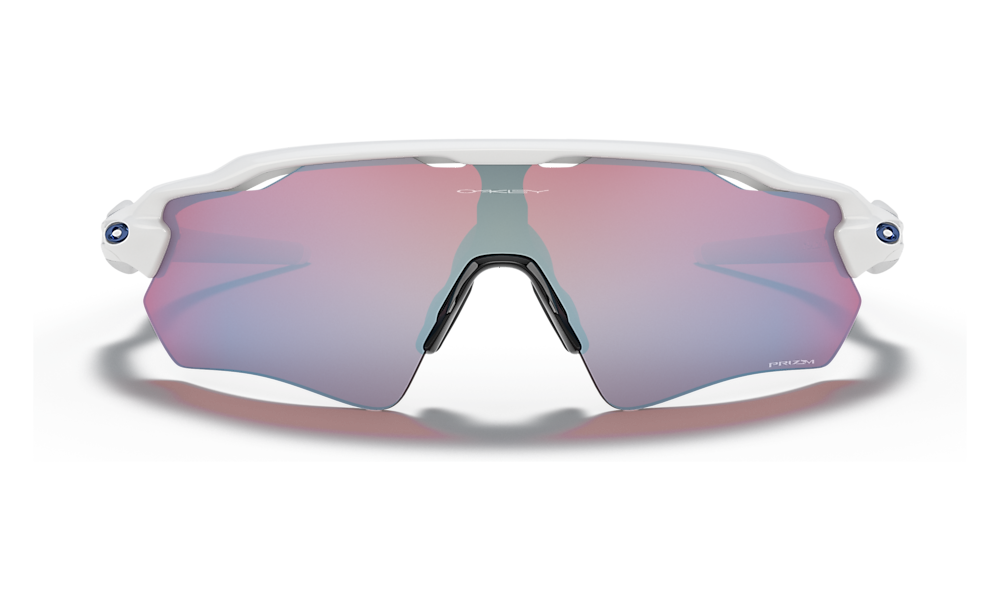 Oakley Radar EV Path Polished White/Prizm Snow Sapphire Irid Solbriller Hvit Og Blå - modostore.no