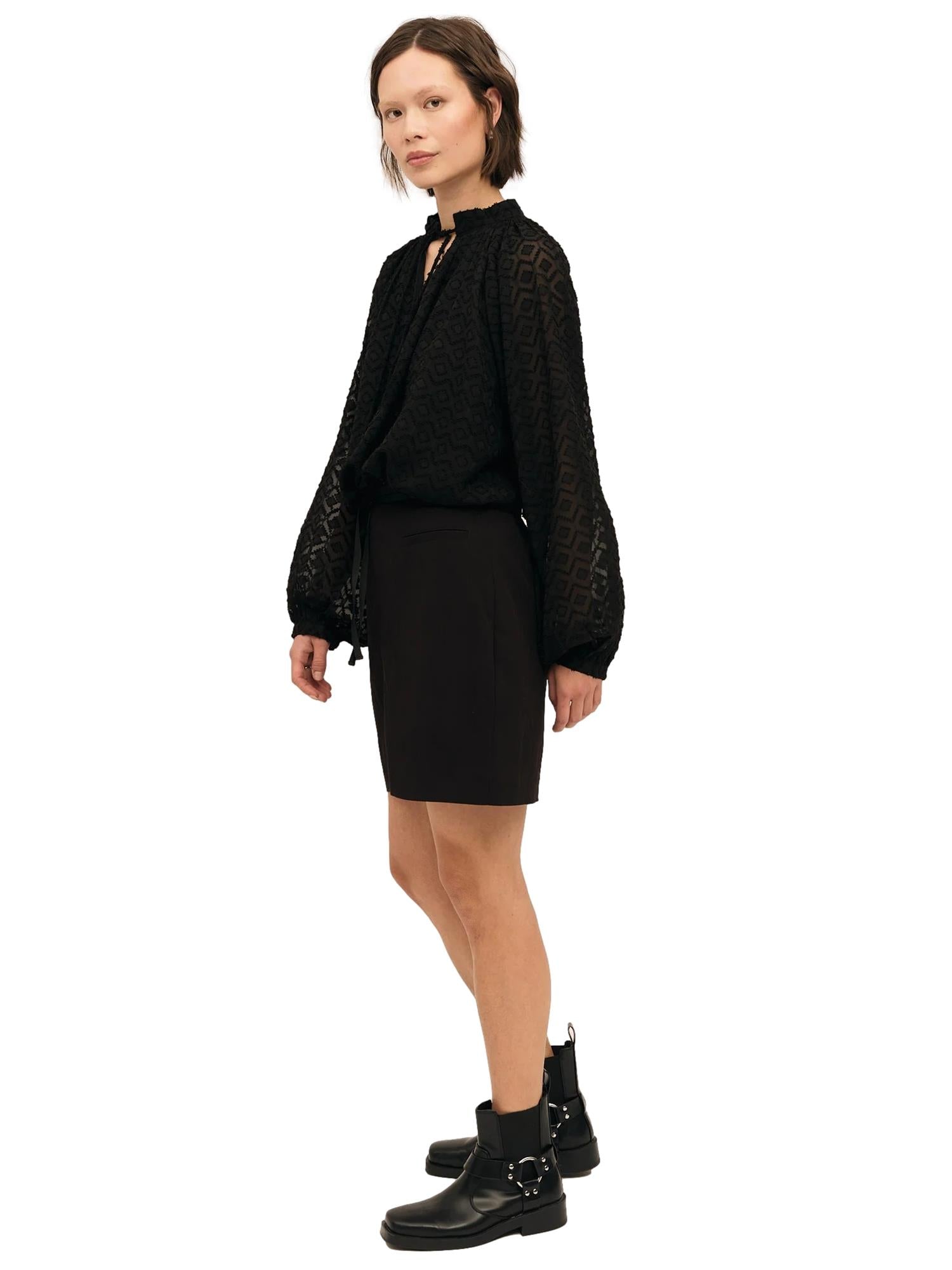 Once Untold Glint Skirt Skjørt Sort - modostore.no
