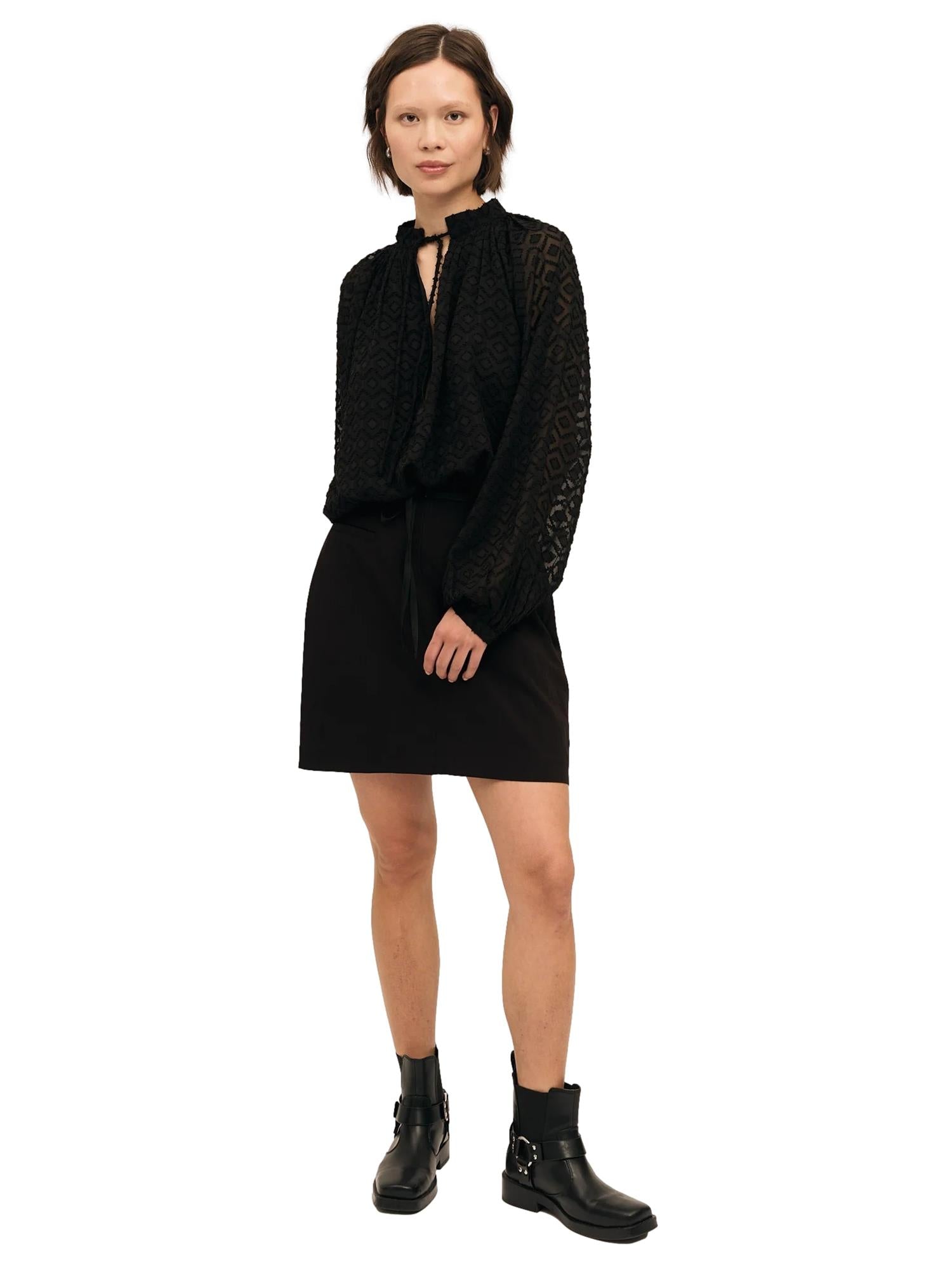 Once Untold Glint Skirt Skjørt Sort - modostore.no