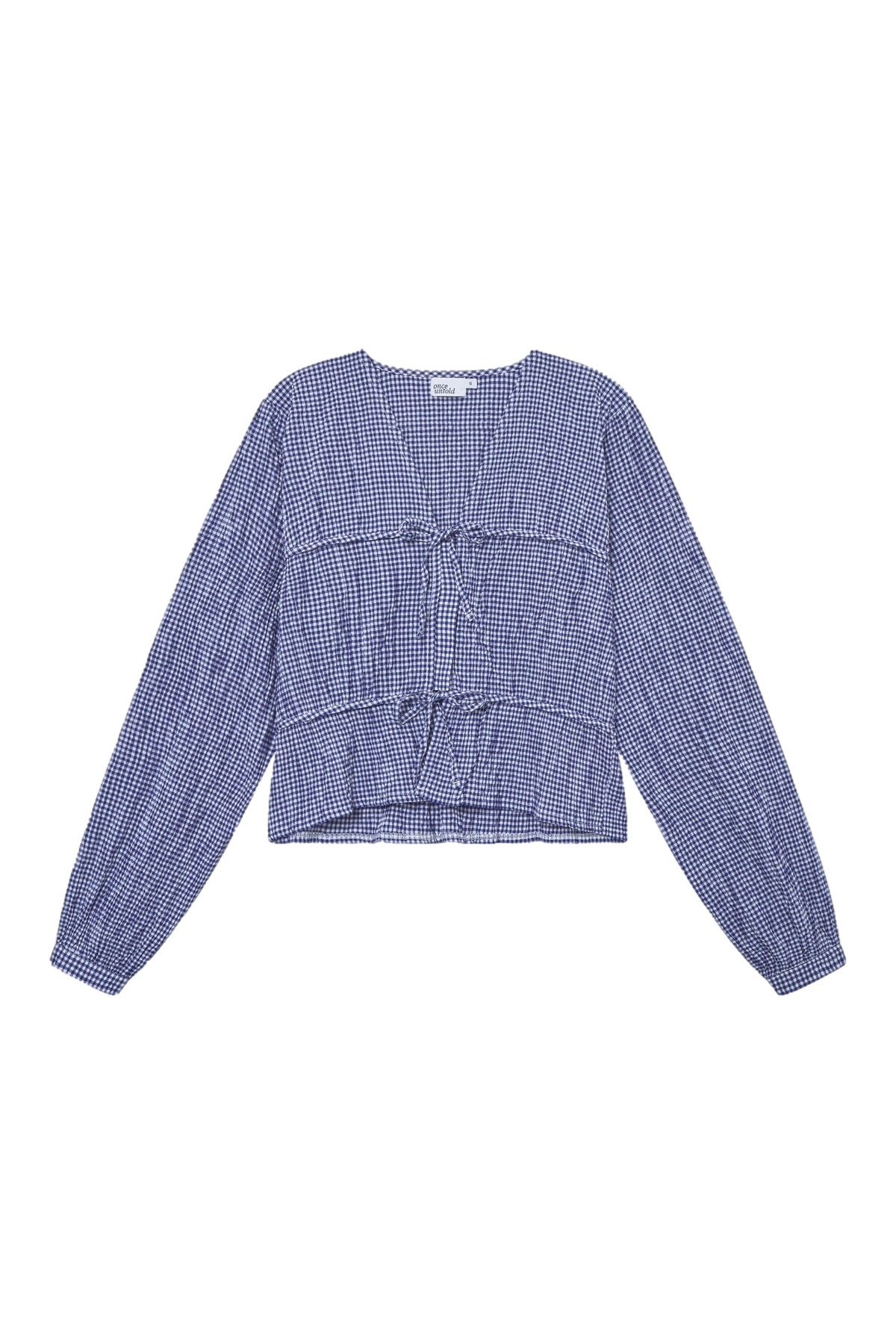 Once Untold Indiana String Blouse Skjorte Navy - modostore.no