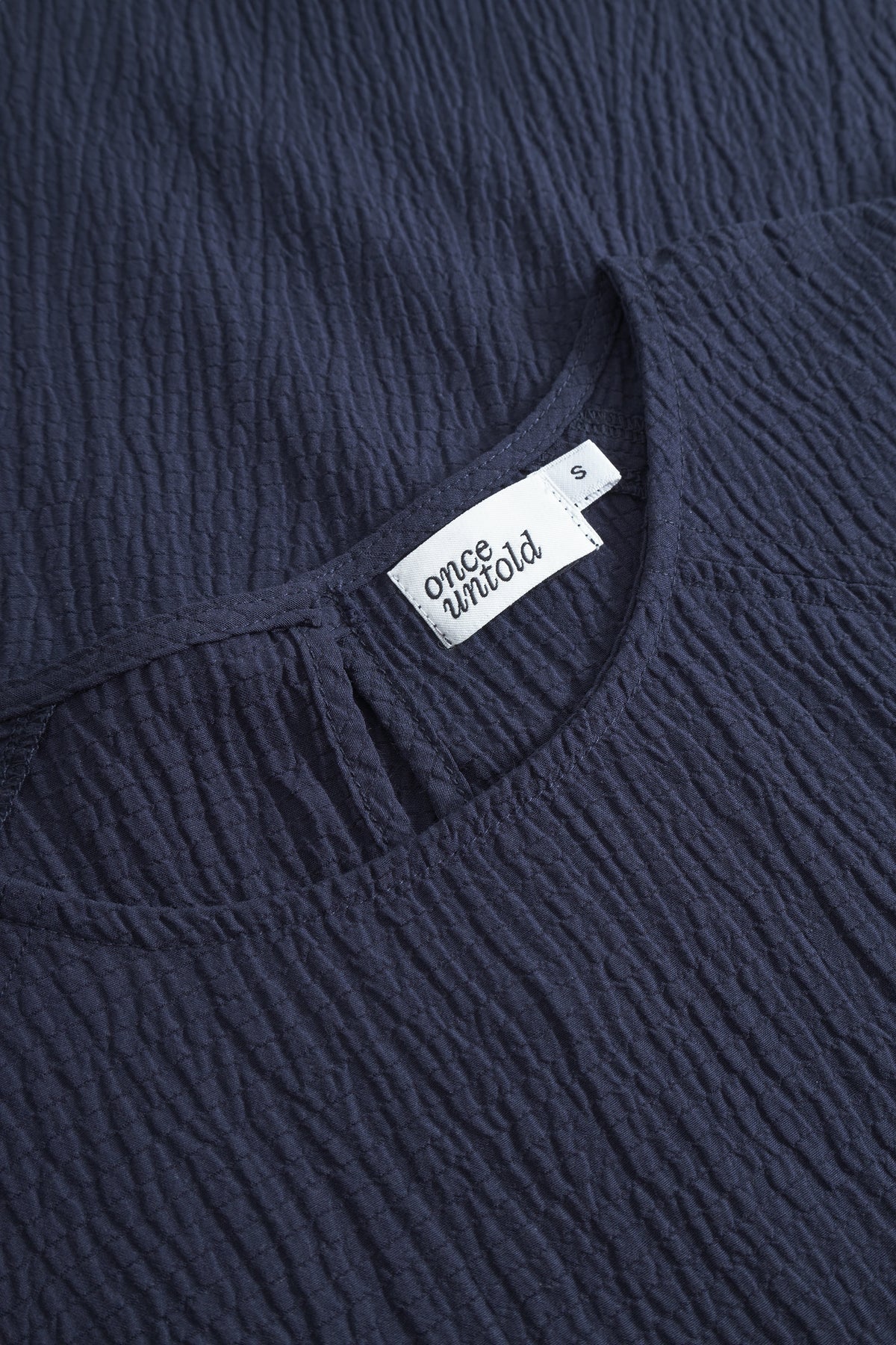Once Untold Mercer Blouse Skjorte Marine - modostore.no