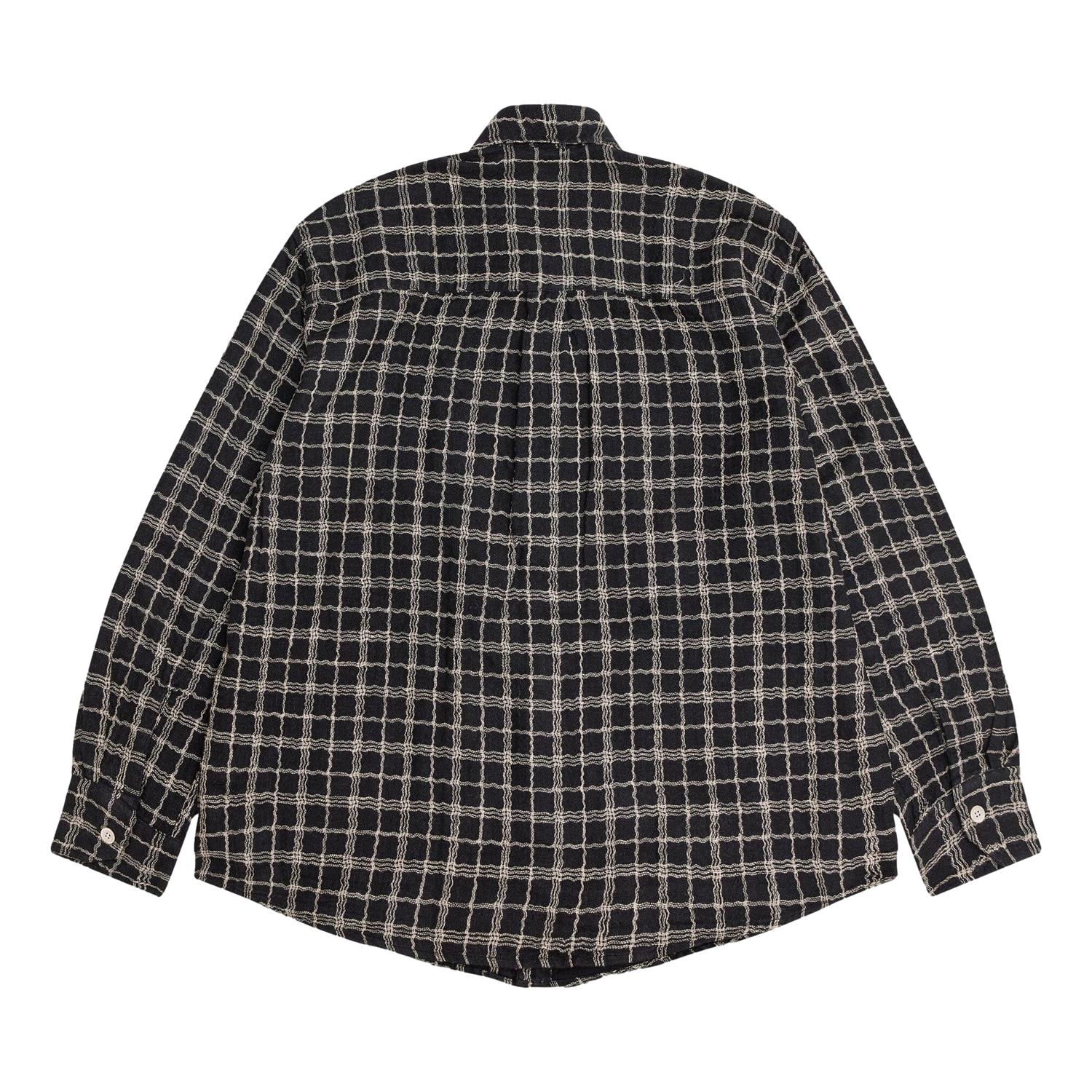 Our Legacy Above Shirt Skjorte Sort Og Beige - modostore.no