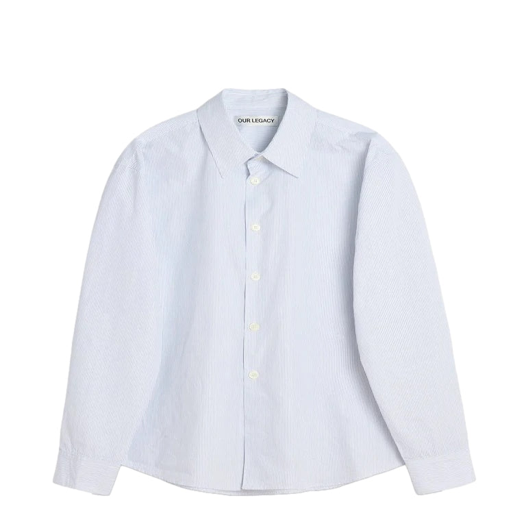 Our Legacy Beyond Shirt Skjorte Hvit Og Blå - modostore.no