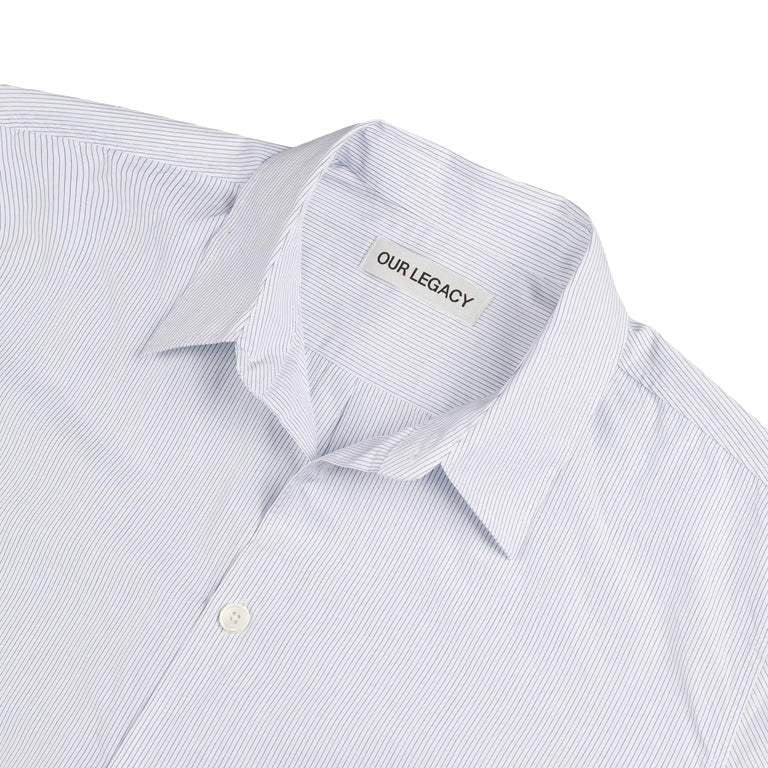 Our Legacy Beyond Shirt Skjorte Hvit Og Blå - modostore.no