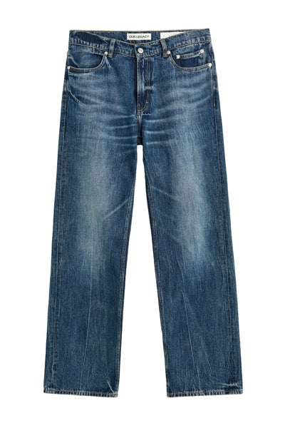 Our Legacy Carlson Cut Jeans Blå – Vintage Indigo Jeans | modostore.no