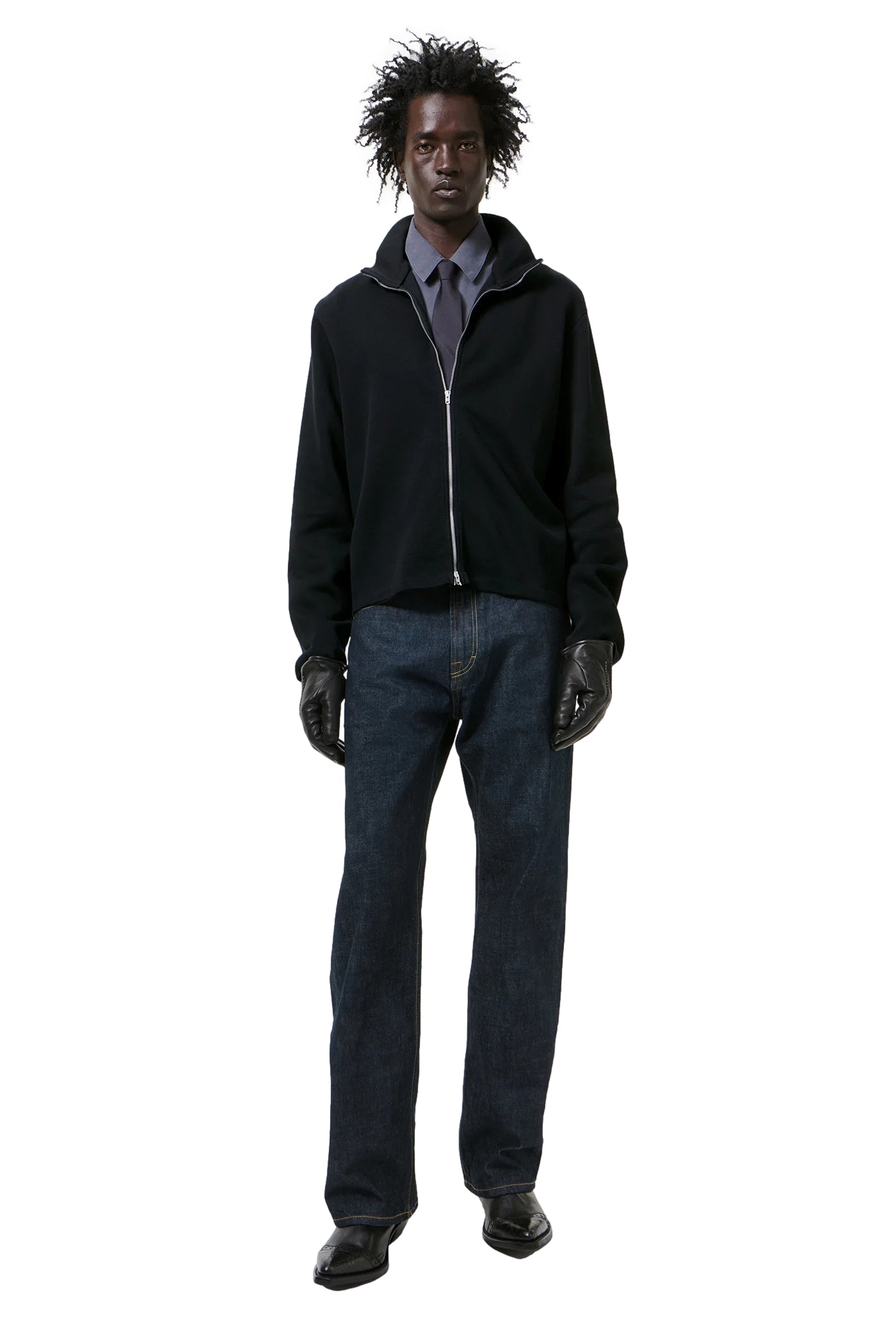 Our Legacy Shrunken fullzip Hettejakke Sort - modostore.no