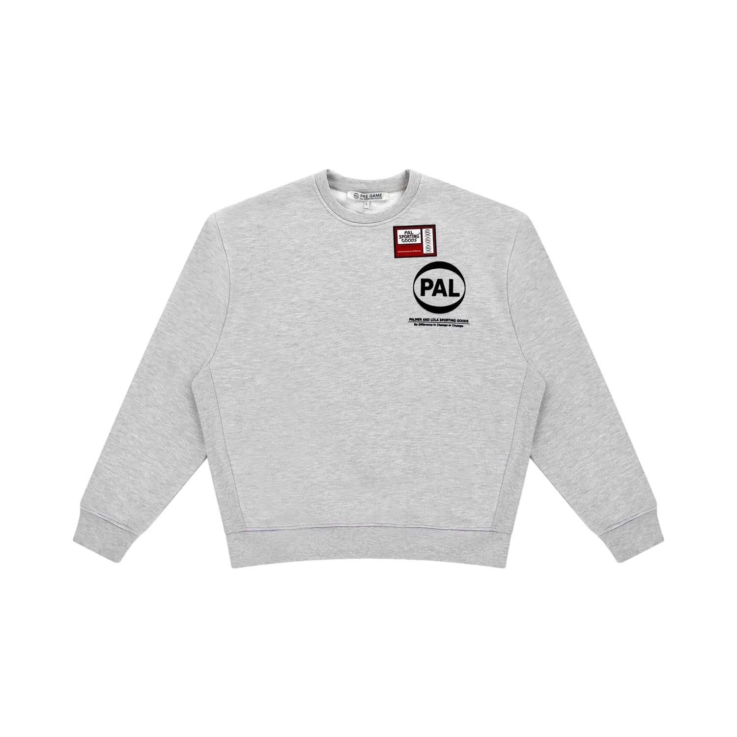 PAL Pre Game Crewneck Crewneck Lysegrå - modostore.no