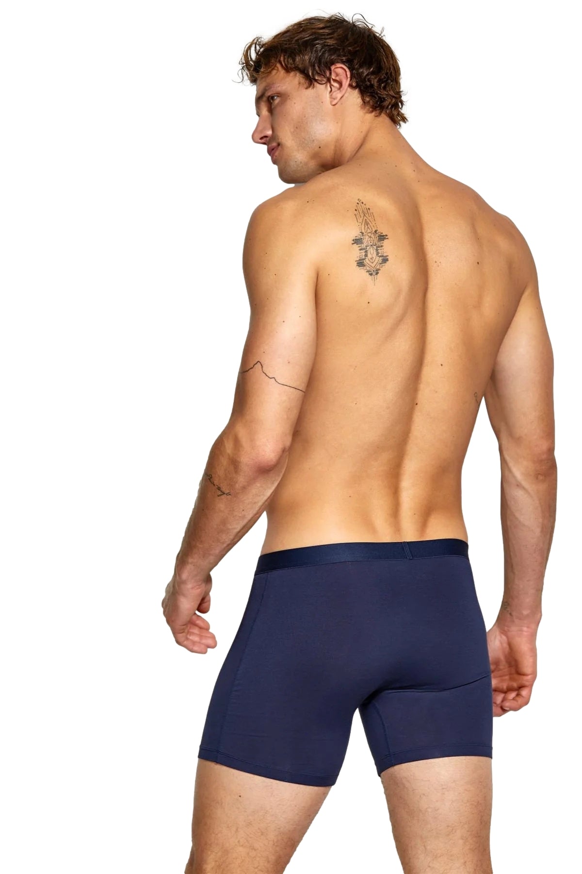 Toalettsaker, Panos Emporio 2pk EcoVero pouch boxershorts i mørkeblå, komfortable og miljøvennlige boxershorts for menn