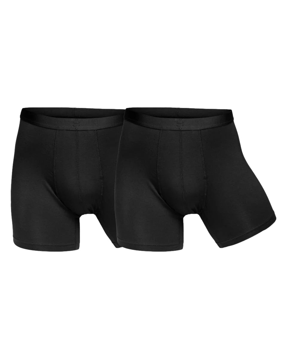 To-par Panos Emporio EcoVero pouch boxer boxershorts i svart, komfortabelt bomullsmaterial, for menn.
