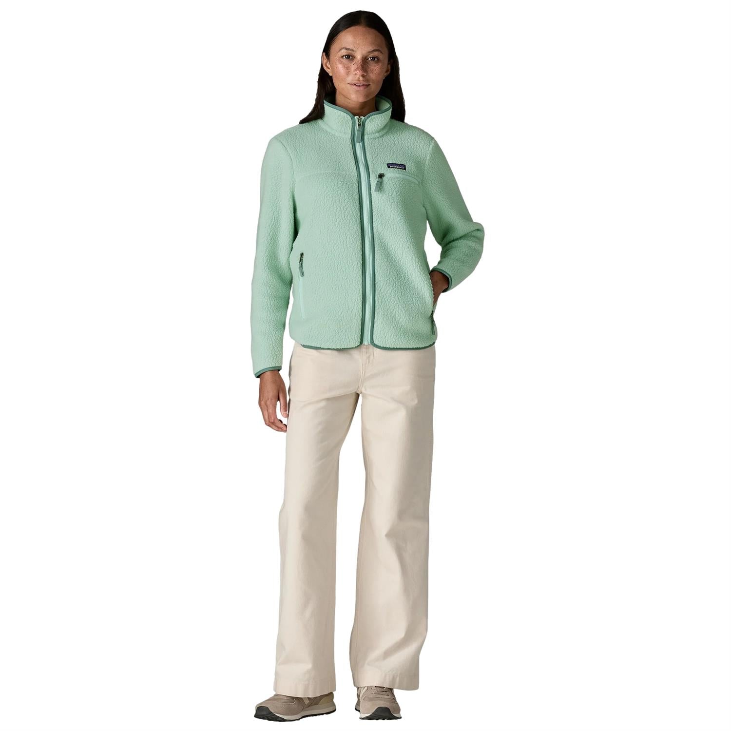 Patagonia Women's Retro Pile Jacket Thin Ice Jakke Turkis - modostore.no