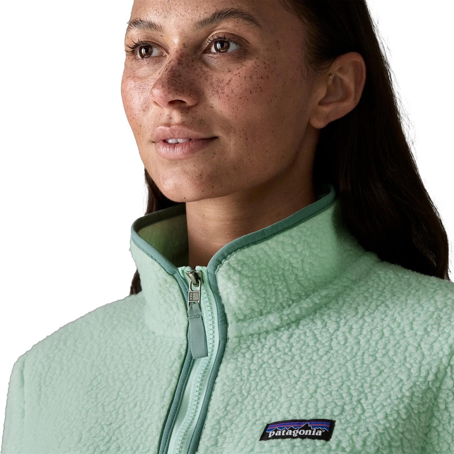 Patagonia Women's Retro Pile Jacket Thin Ice Jakke Turkis - modostore.no