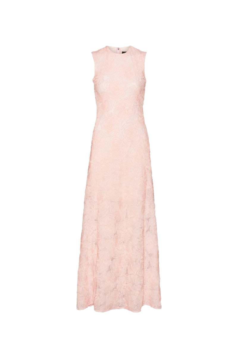 rotate mesh maxi dress ROTATE Mesh Maxi Dress Kjole Lyserosa