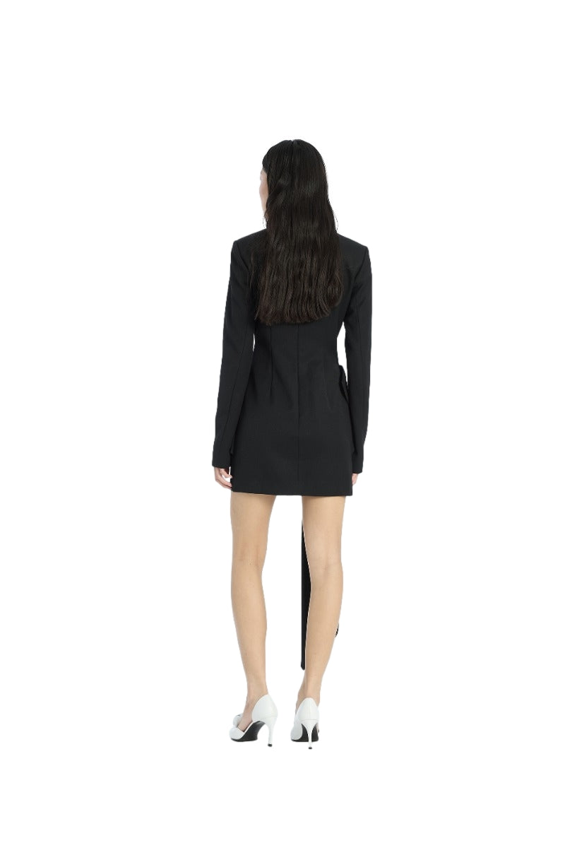 ROTATE Mini Dress W/LS Kjole Sort - modostore.no