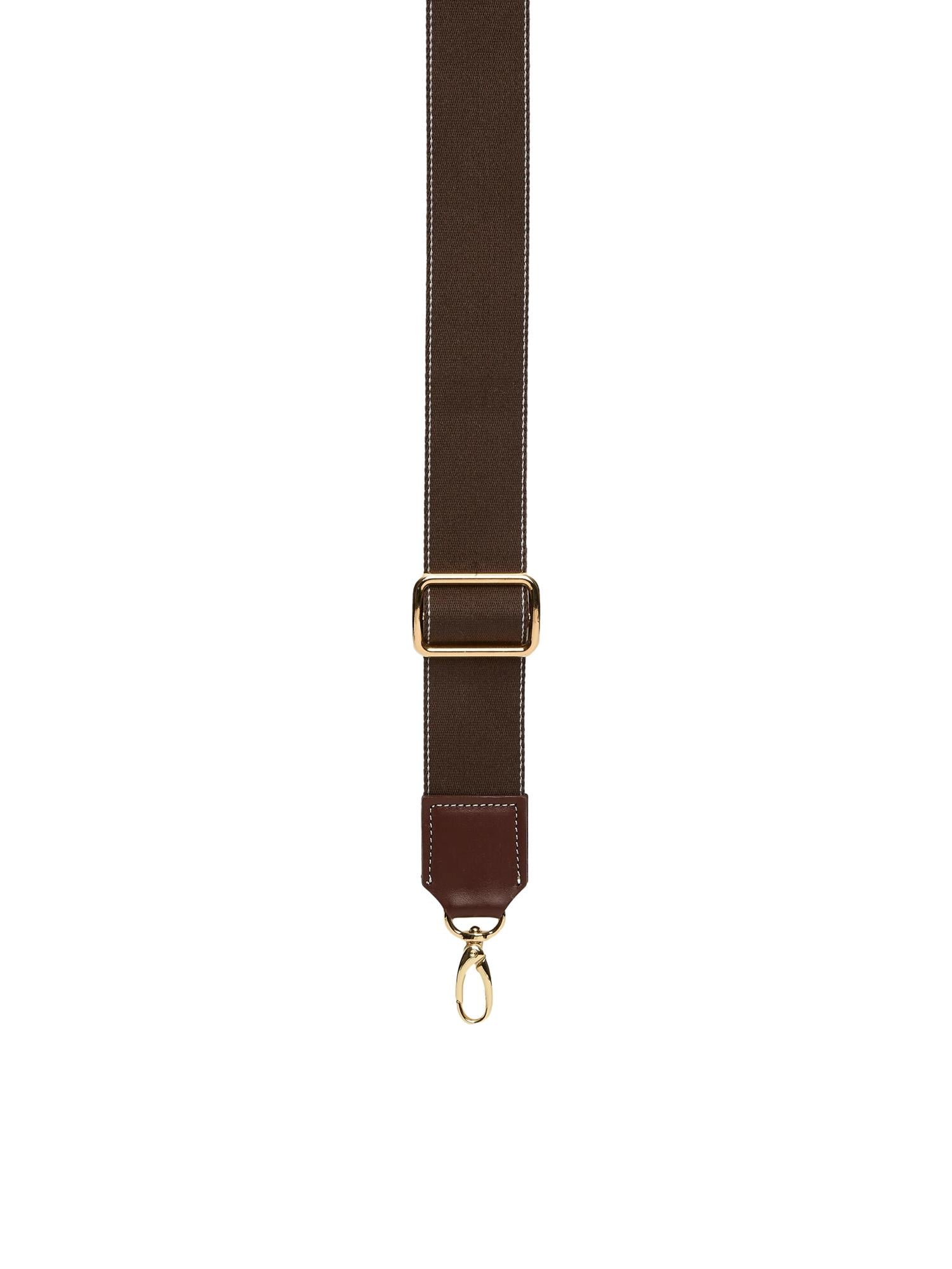 Rue de Verneuil Traversée M Pocket White Canvas/Mini Sellier Brown Veske Off-White Og Brun - modostore.no