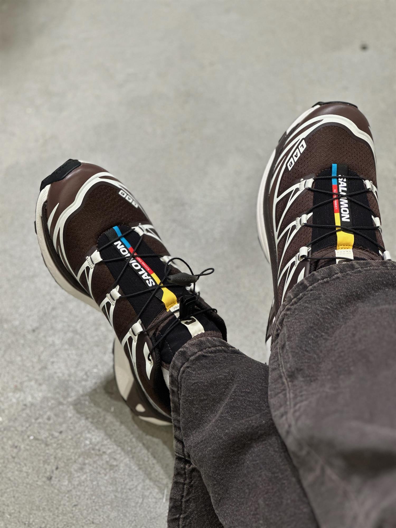 Salomon XT-6 Black Coffee/French Roast/Vanila Sko Mørkebrun - modostore.no