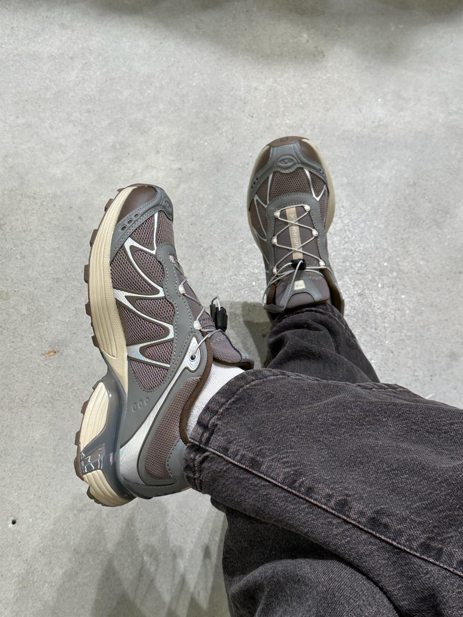 Salomon XT-WHISPER Falcon/Pewter/White Pepper Sko Brun - modostore.no