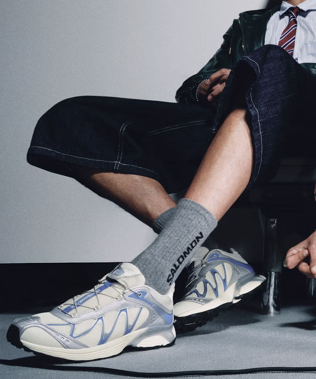 Salomon XT-Whisper Vanilla Ice/Ftw Silver/Persian Jewel Sko Hvit Og Blå - modostore.no