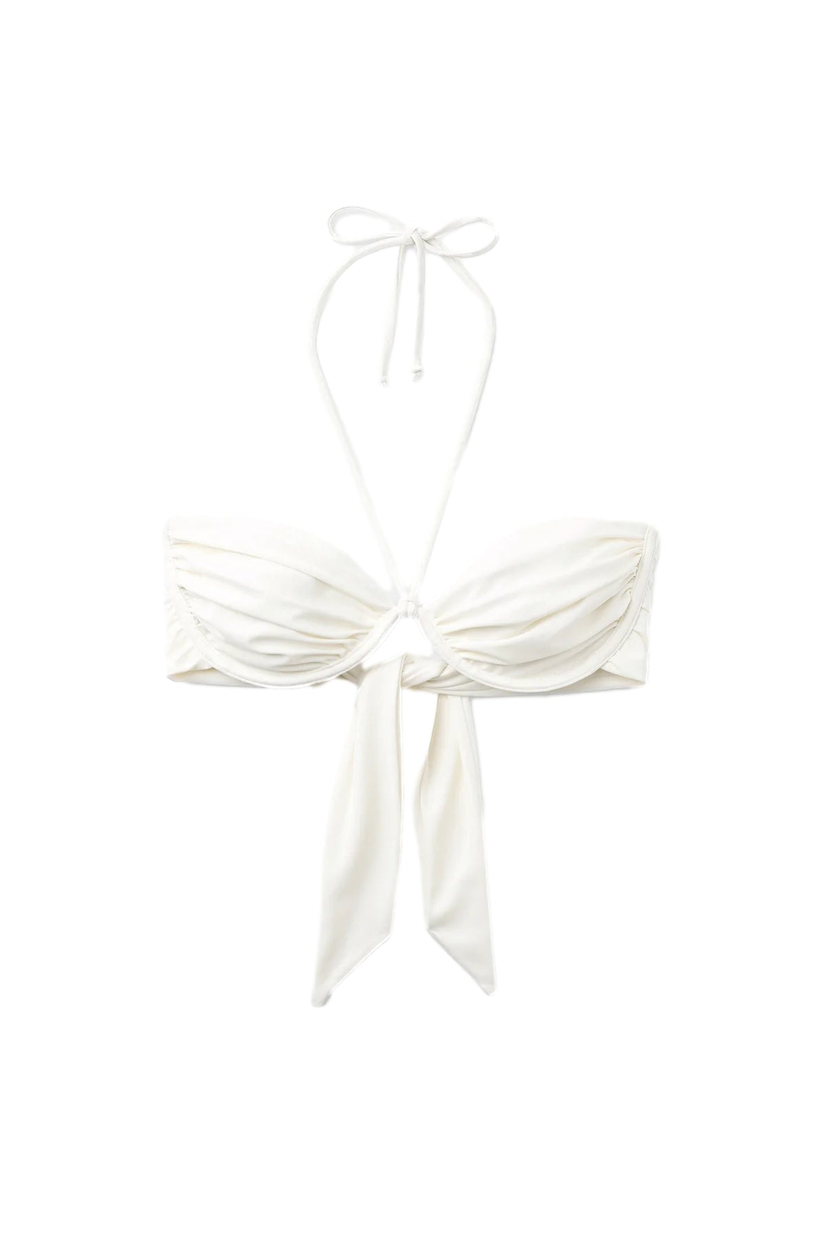 Seaquelle Billow Bikini Top Badetøy Off-White - modostore.no