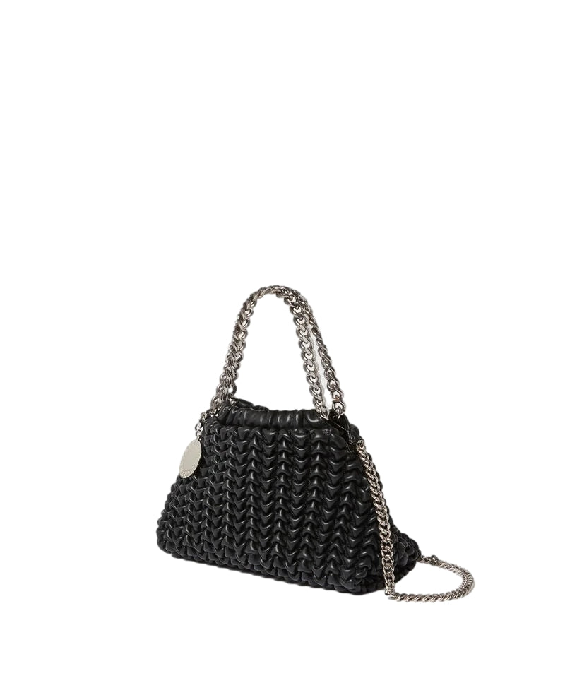 Stella McCartney Falabella Popcorn Drawstring Crossbody Bag Veske Sort - modostore.no