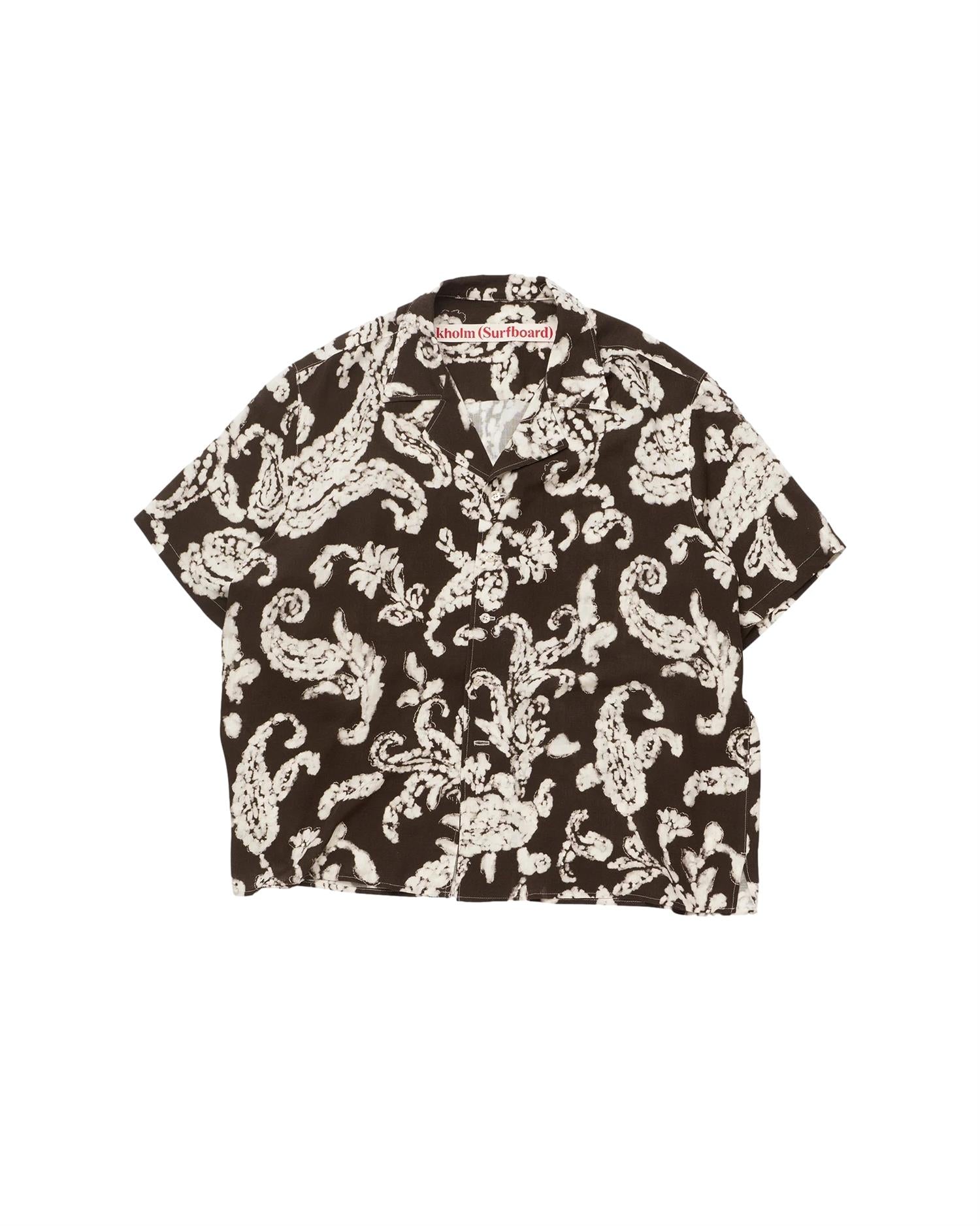 Stockholm Surfboard Club Hell Shirt Skjorte Brun Mønster - modostore.no