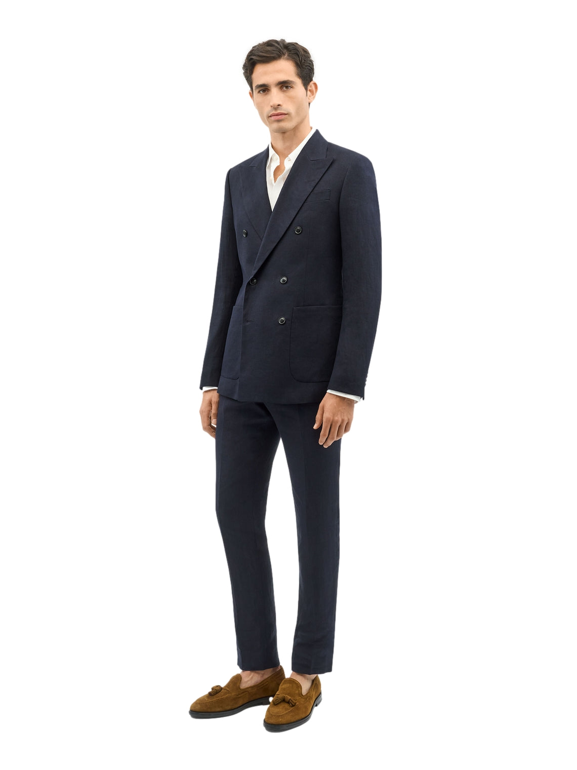 Tiger of Sweden Joachim Double-Breasted Blazer Dressjakke Mørkeblå - modostore.no