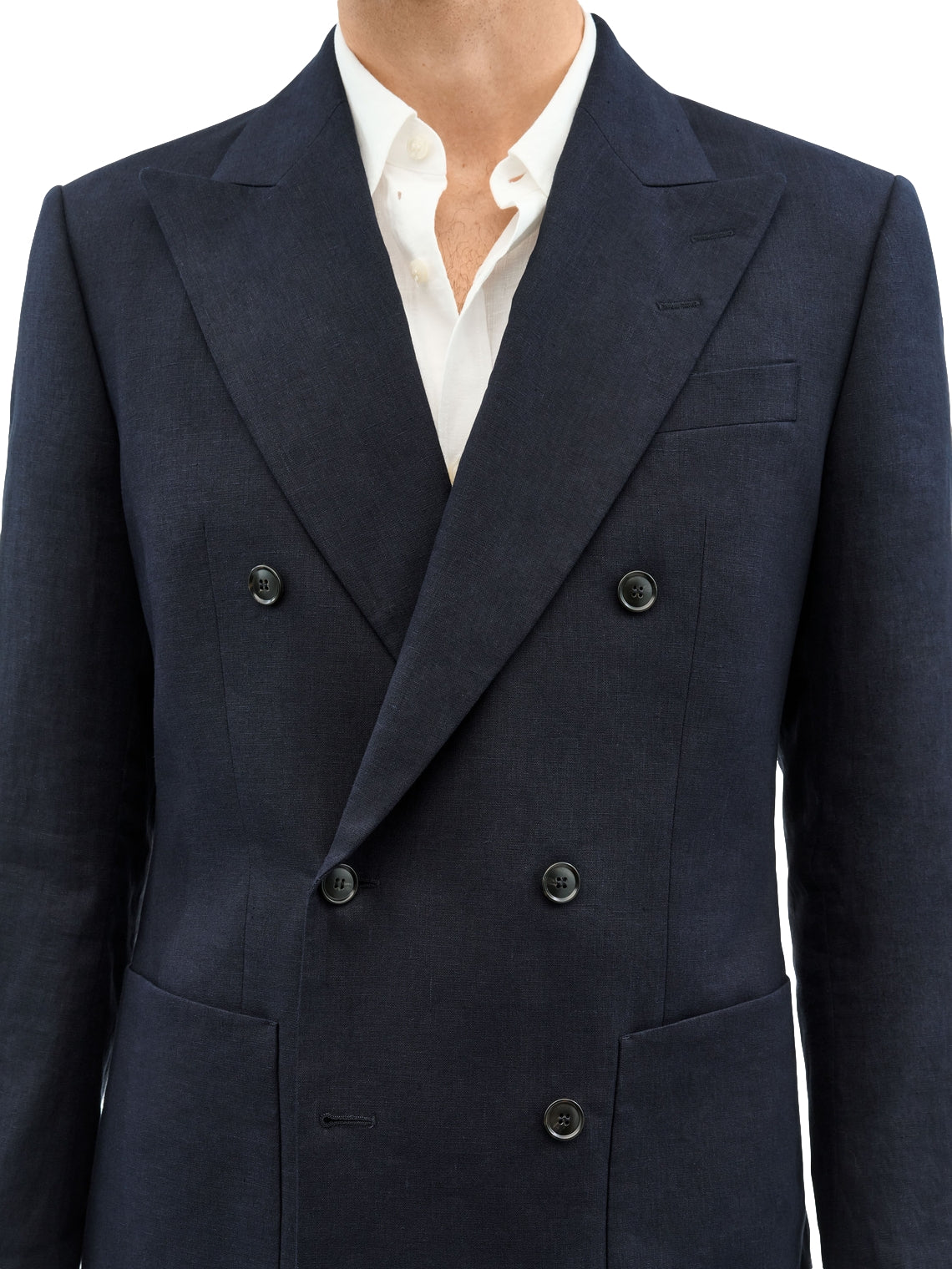 Tiger of Sweden Joachim Double-Breasted Blazer Dressjakke Mørkeblå - modostore.no