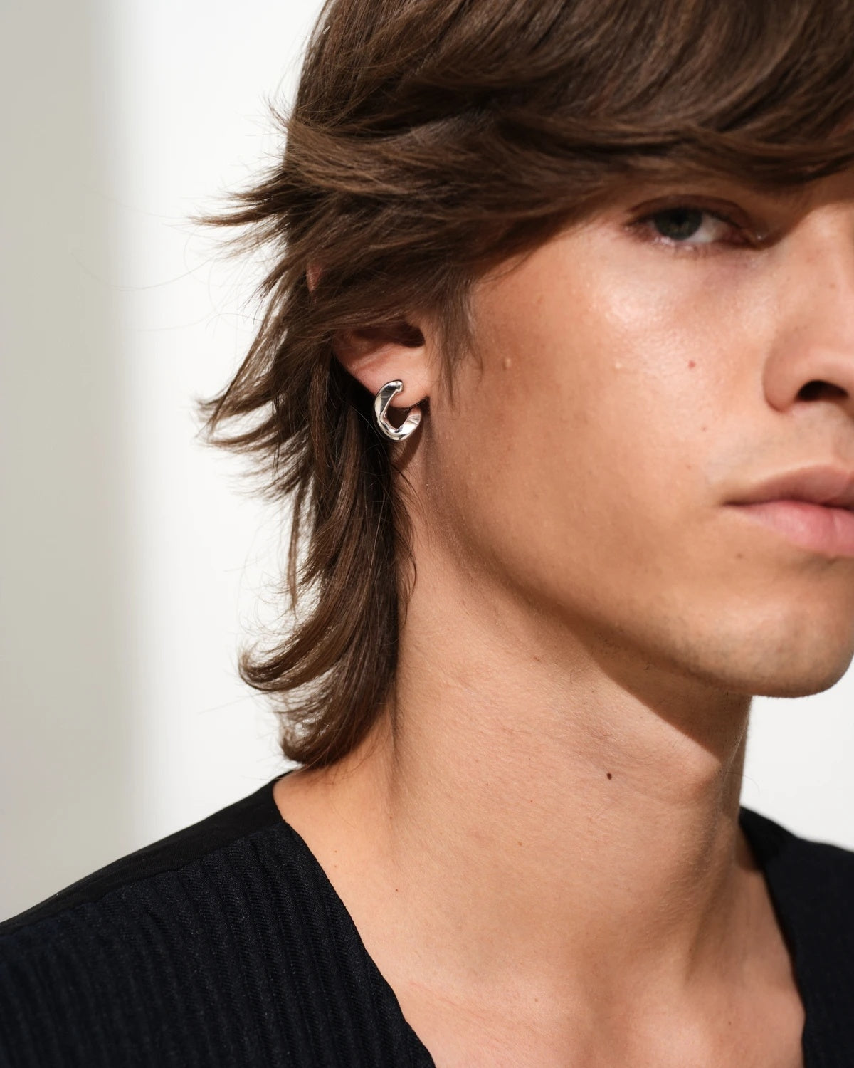 Tom Wood Dean Hoops Øredobber Sølv - modostore.no