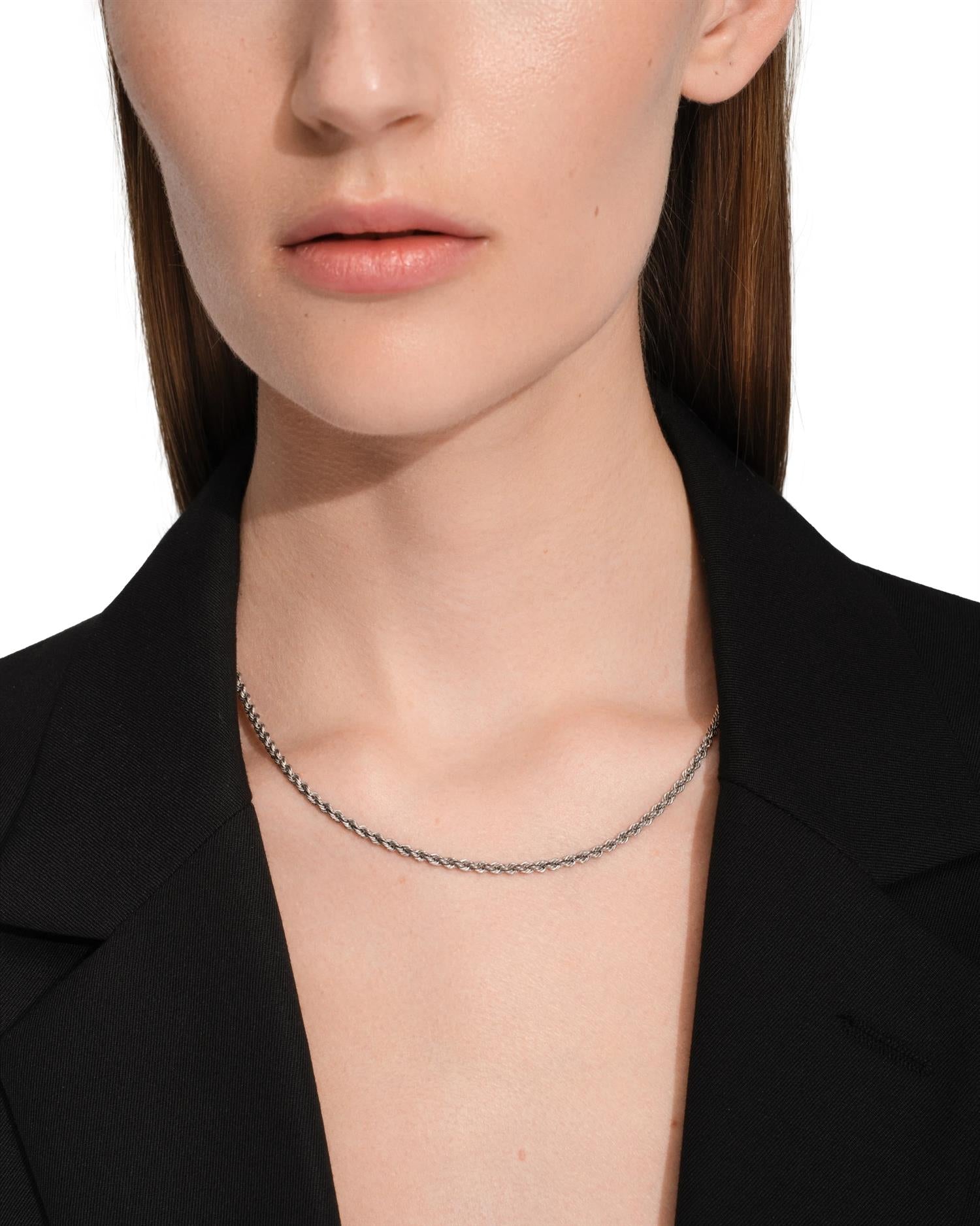 Tom Wood Rope Chain 20.5 Smykke Sølv - modostore.no