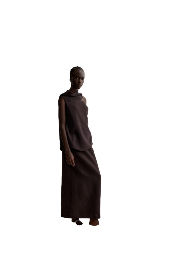 Viktoria Chan Jaya cut out top Topp Brun - modostore.no