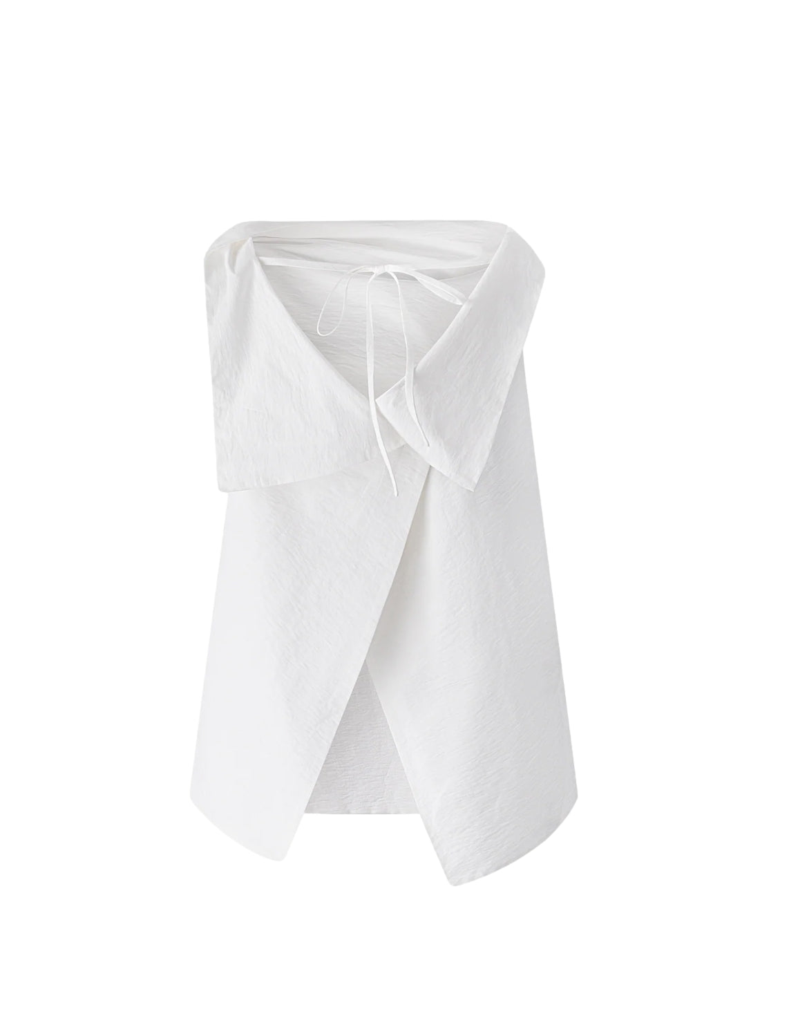 Viktoria Chan Tully open bak top Skjorte Hvit - modostore.no