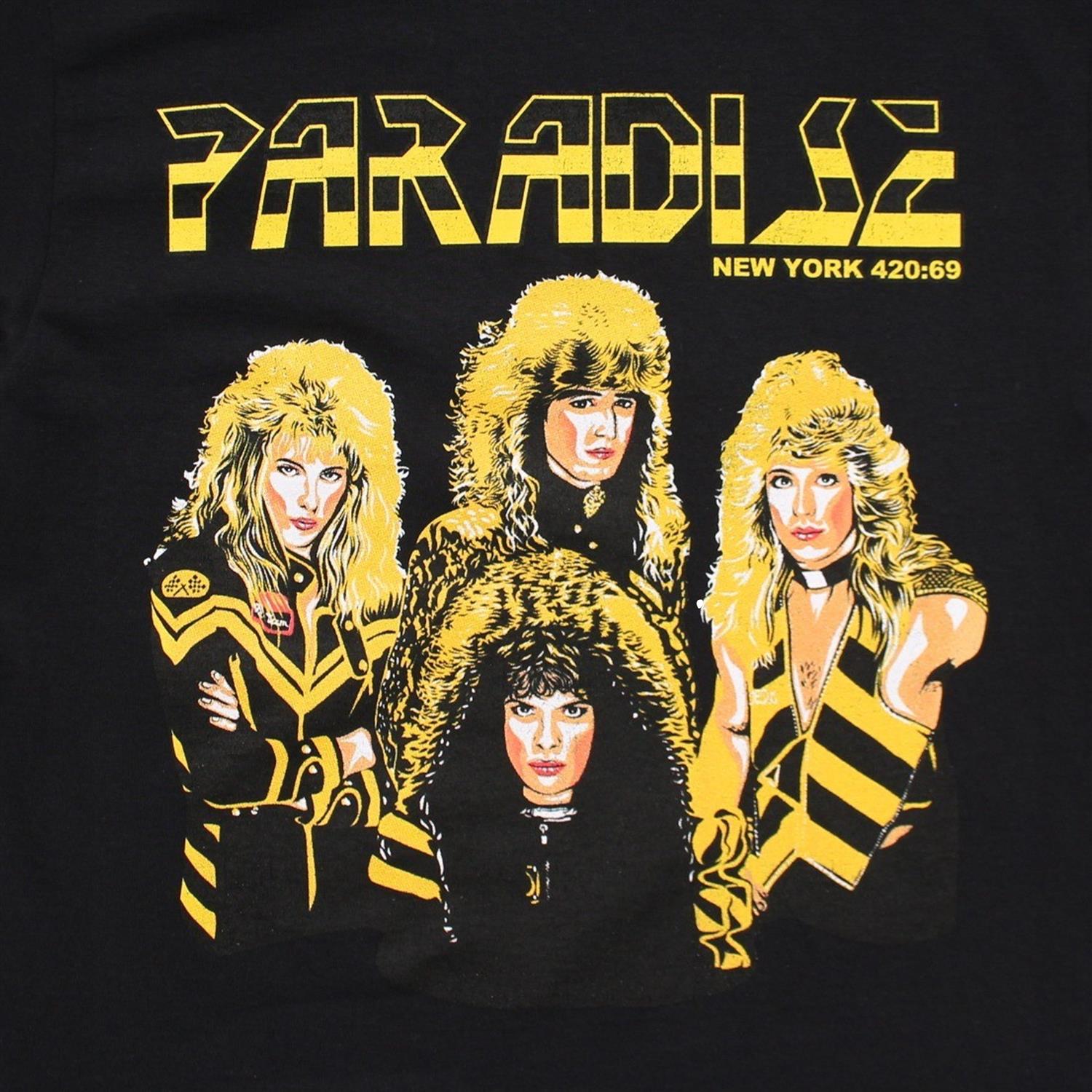 Paradise NYC To Hell With The Devil SS T-shirt Sort Mønster - [modostore.no]