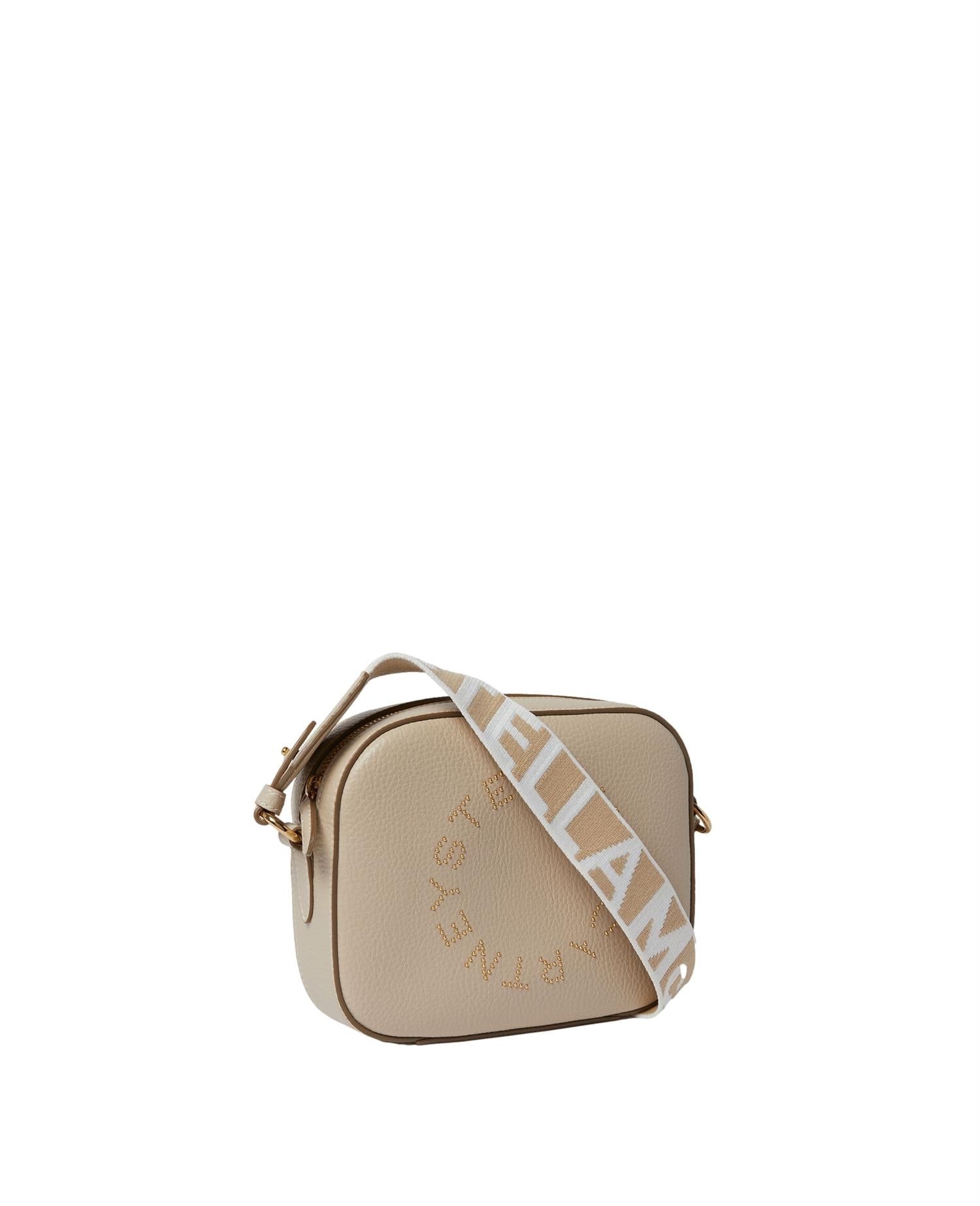 Stella McCartney Small Camera Bag Embossed Veske Beige - [modostore.no]