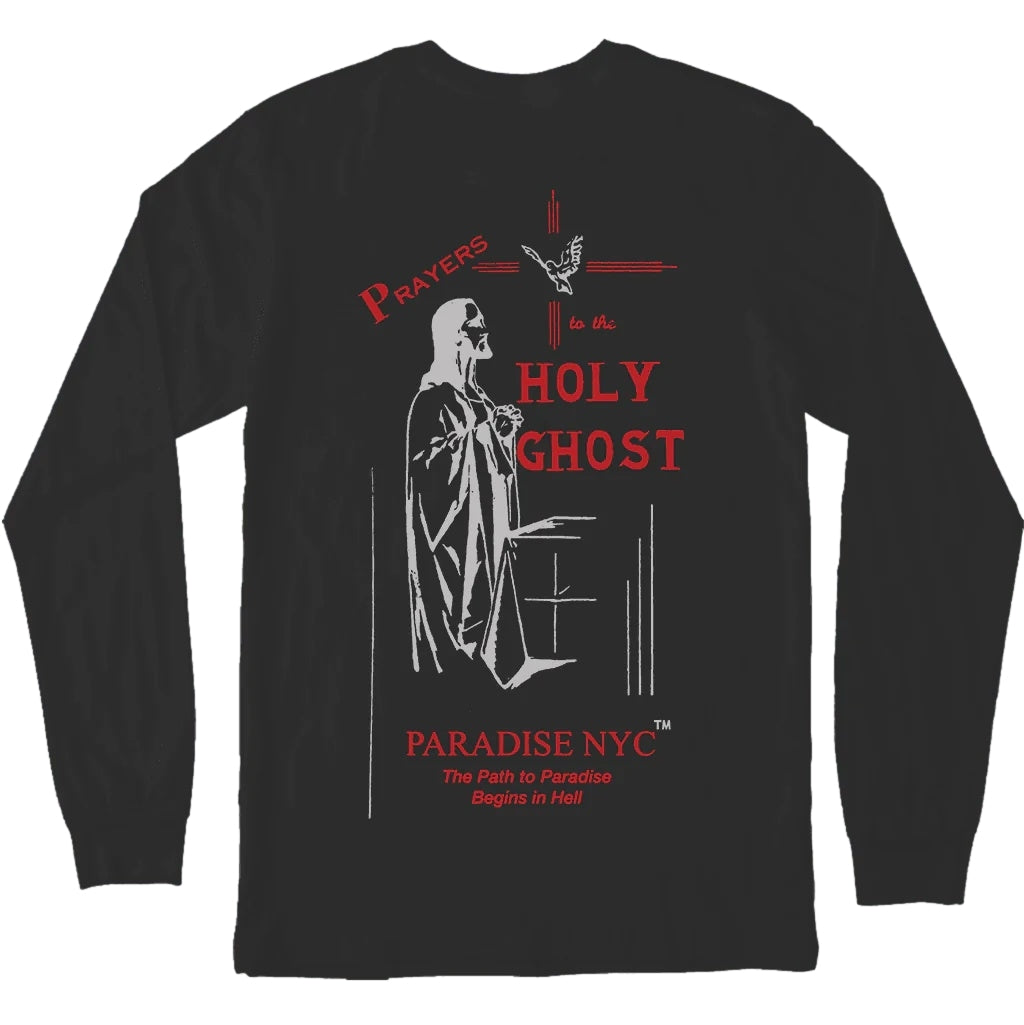 Paradise NYC Prayers To The Holy Ghost Longsleeve Sort - [modostore.no]