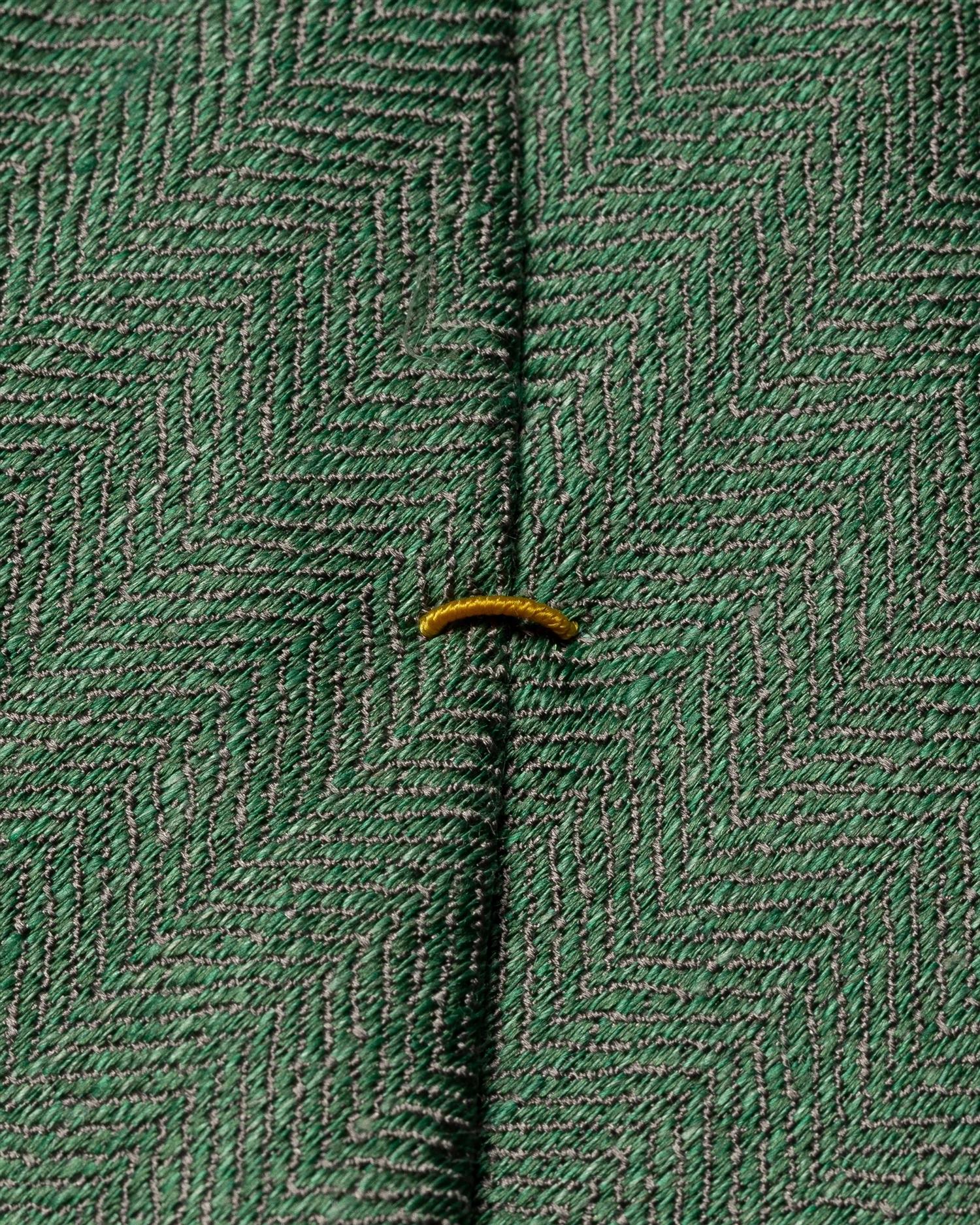 Eton Green Silk and Linen Tie Slips Lysegrønn - [modostore.no]