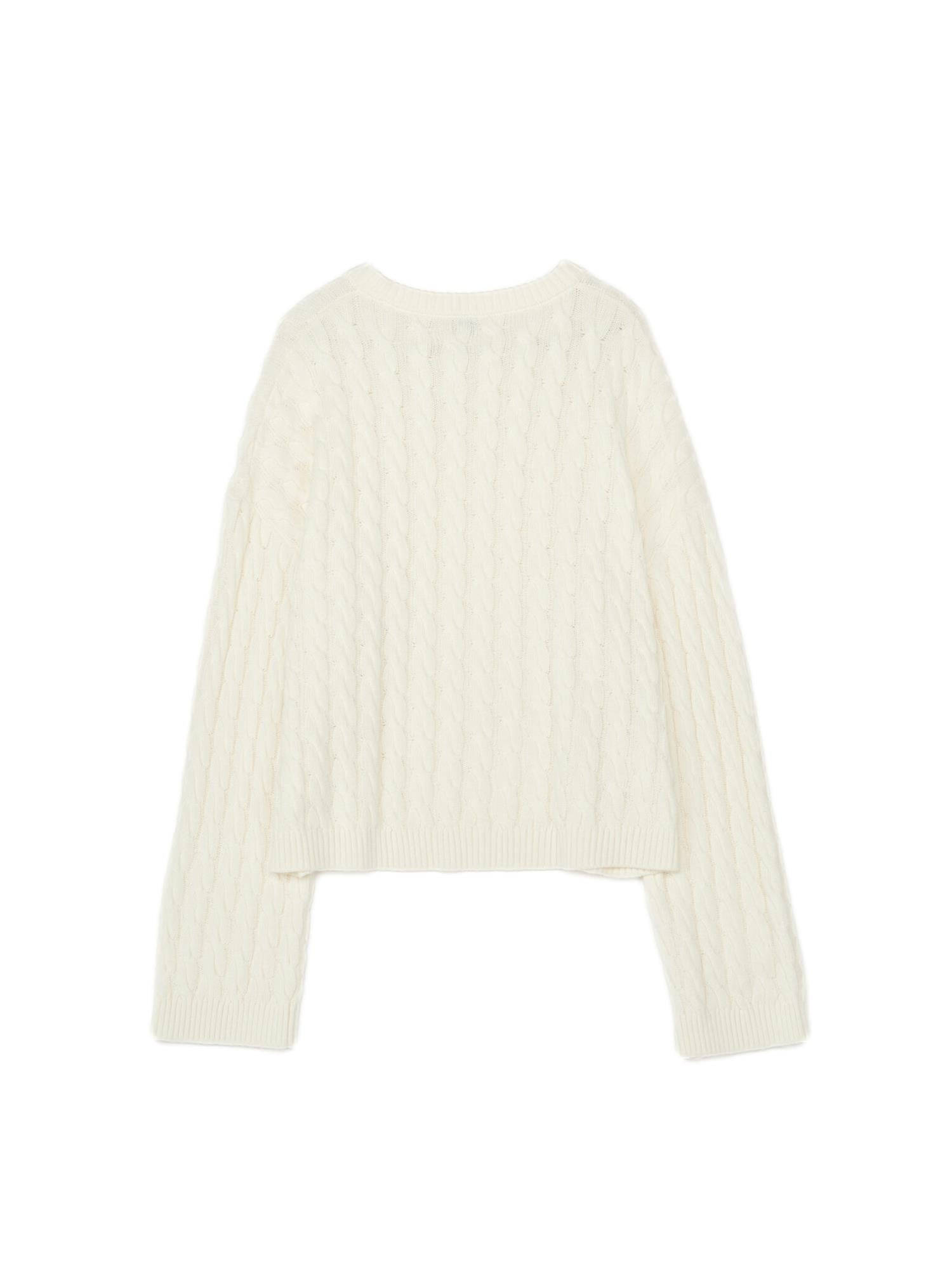 Julie Josephine Cable Knit Sweater Genser Off-White - [shop.name]