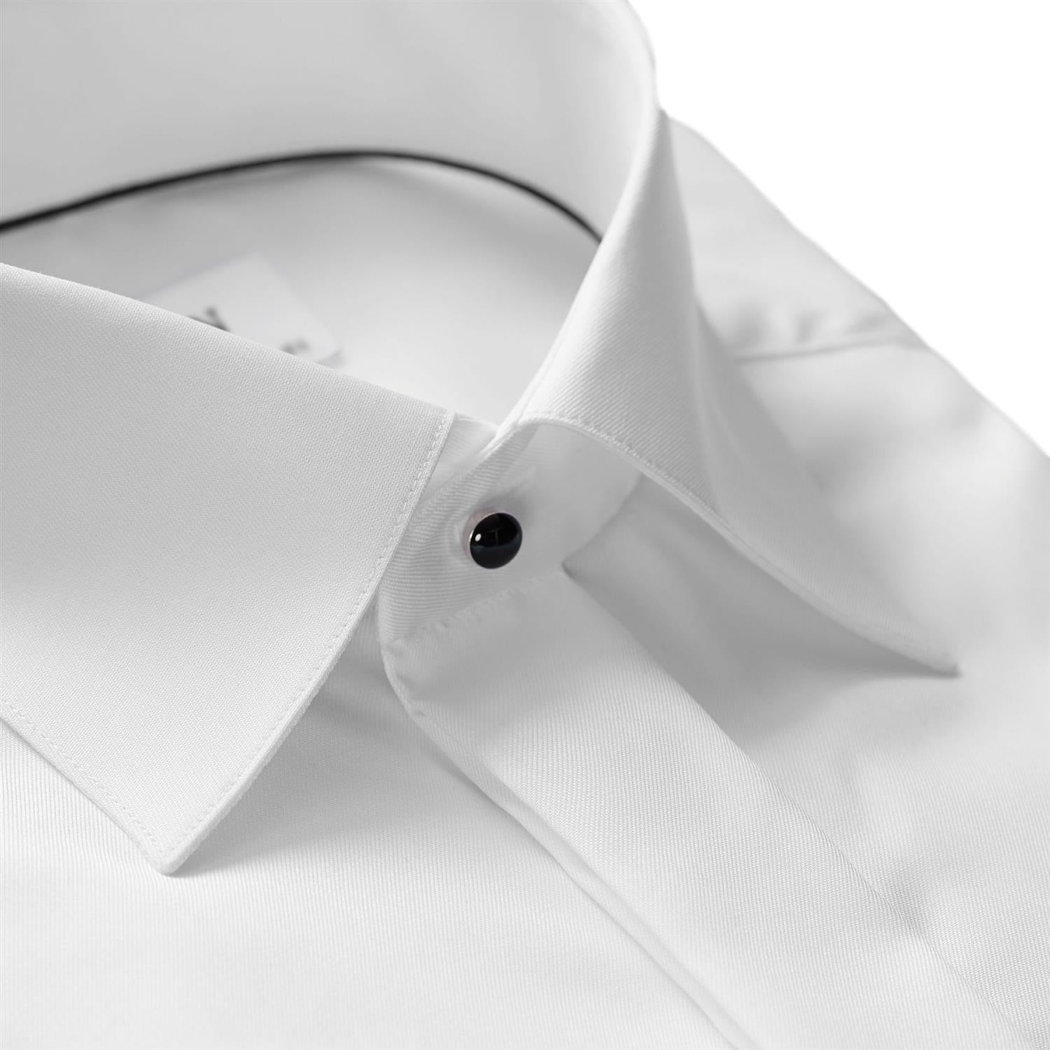 Eton 3000 Slim Evening White Signature Twill Shirt Skjorte Hvit - [modostore.no]