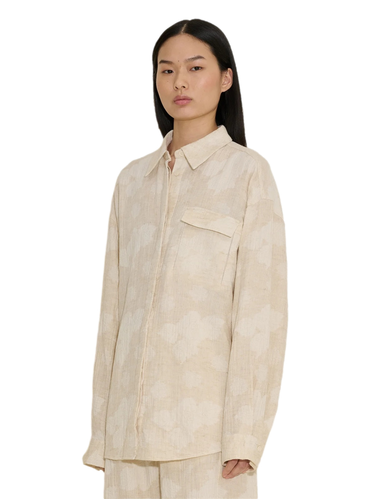 Holzweiler Dais Jacquard Shirt Skjorte Ecru - [shop.name]