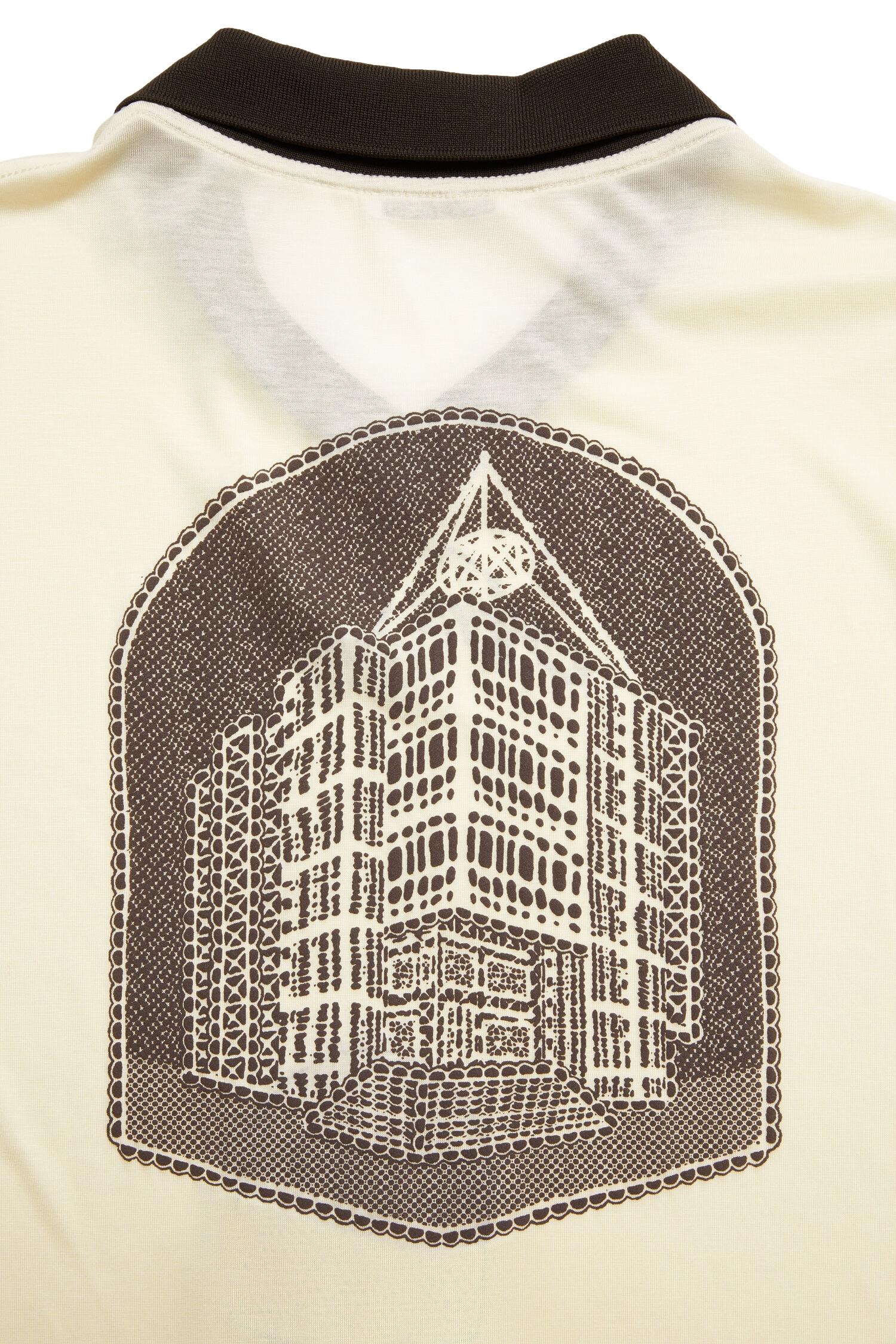 Acne Logo T-Shirt T-shirt Kremfarget - modostore.no