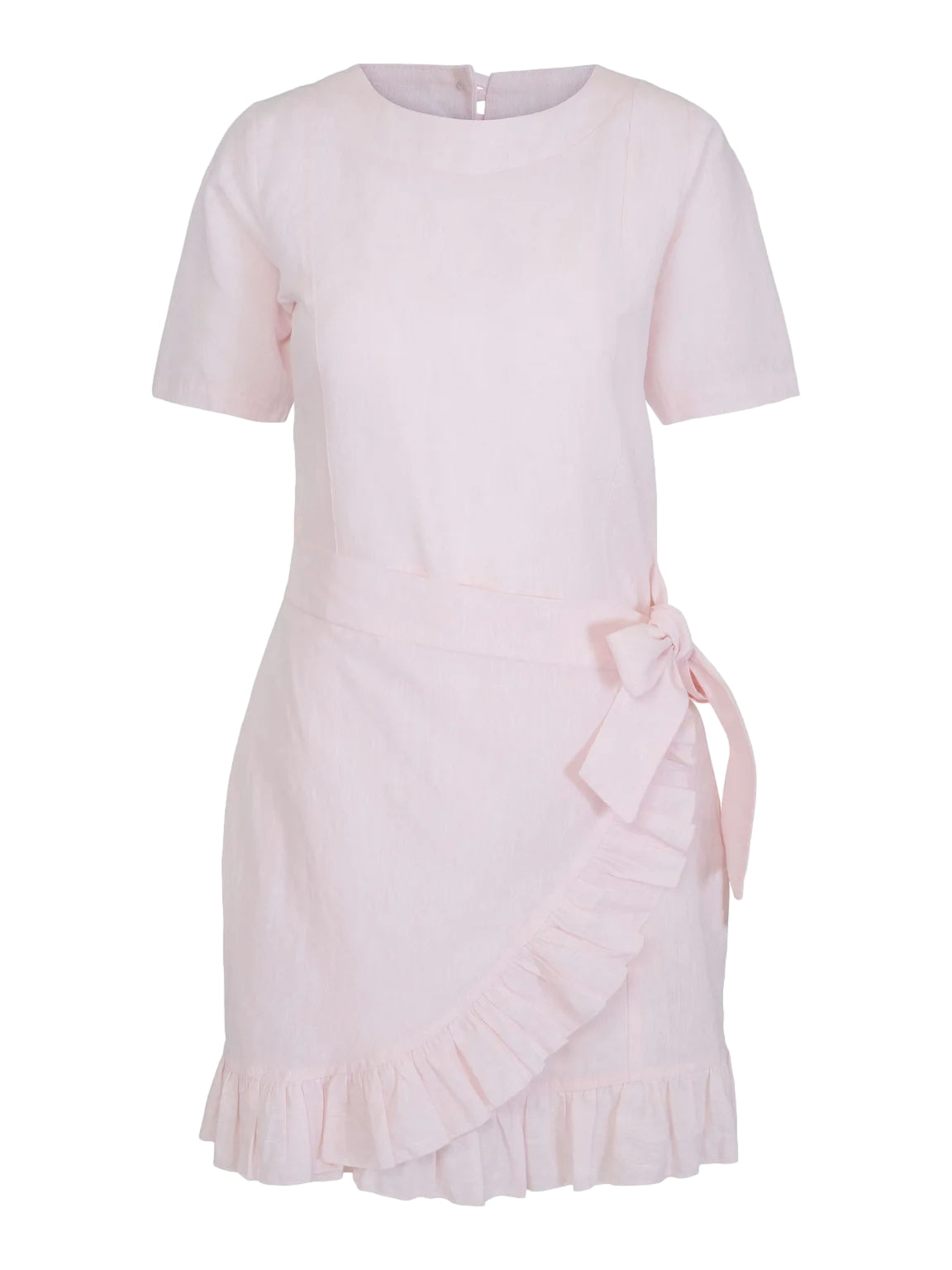 Once Untold Elicia Wrap Dress Kjole Lys Rosa - [shop.name]